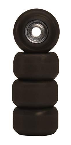 Teak Tuning Teak Tuning CNC Polyurethane Fingerboard Bearing Wheels, Brown - Set of 4 Wheels - Durable Material with a Hard Durometer