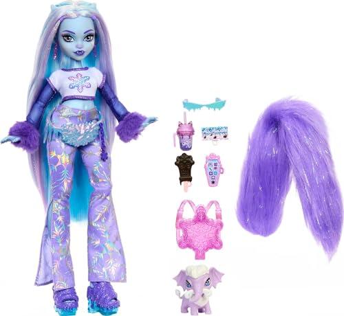 Monster High Monster High Doll, Abbey Bominable Yeti with Pet Mammoth Tundra & Accessories Including Furry Scarf & Snowflake Backpack