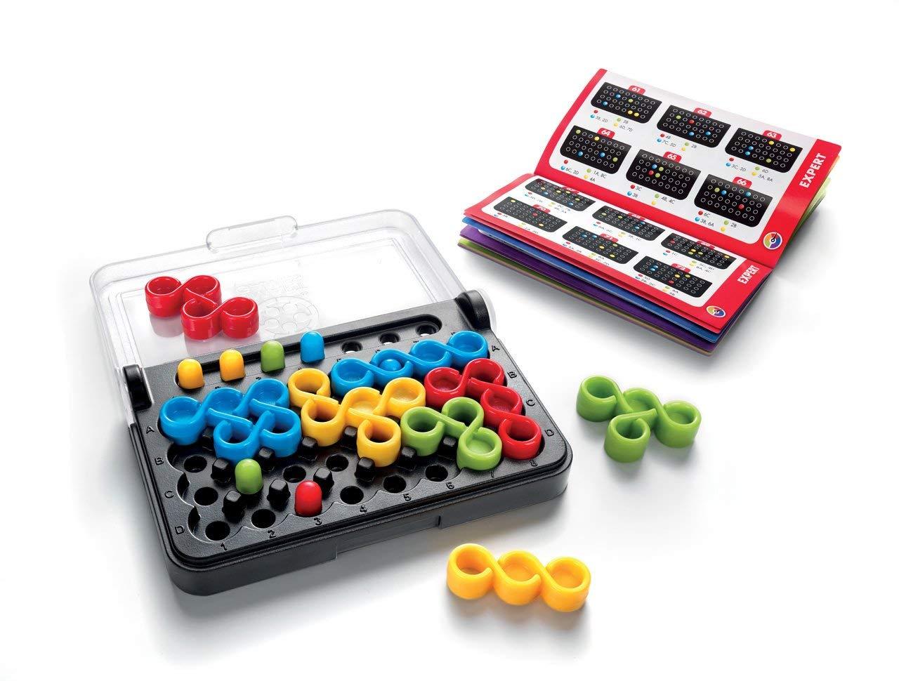 SmartGames SmartGames IQ Twist, a Travel Game for Kids and Adults, a Cognitive Skill-Building Brain Game - Brain Teaser for Ages 6 & Up, 120 Challenges in Travel-Friendly Case