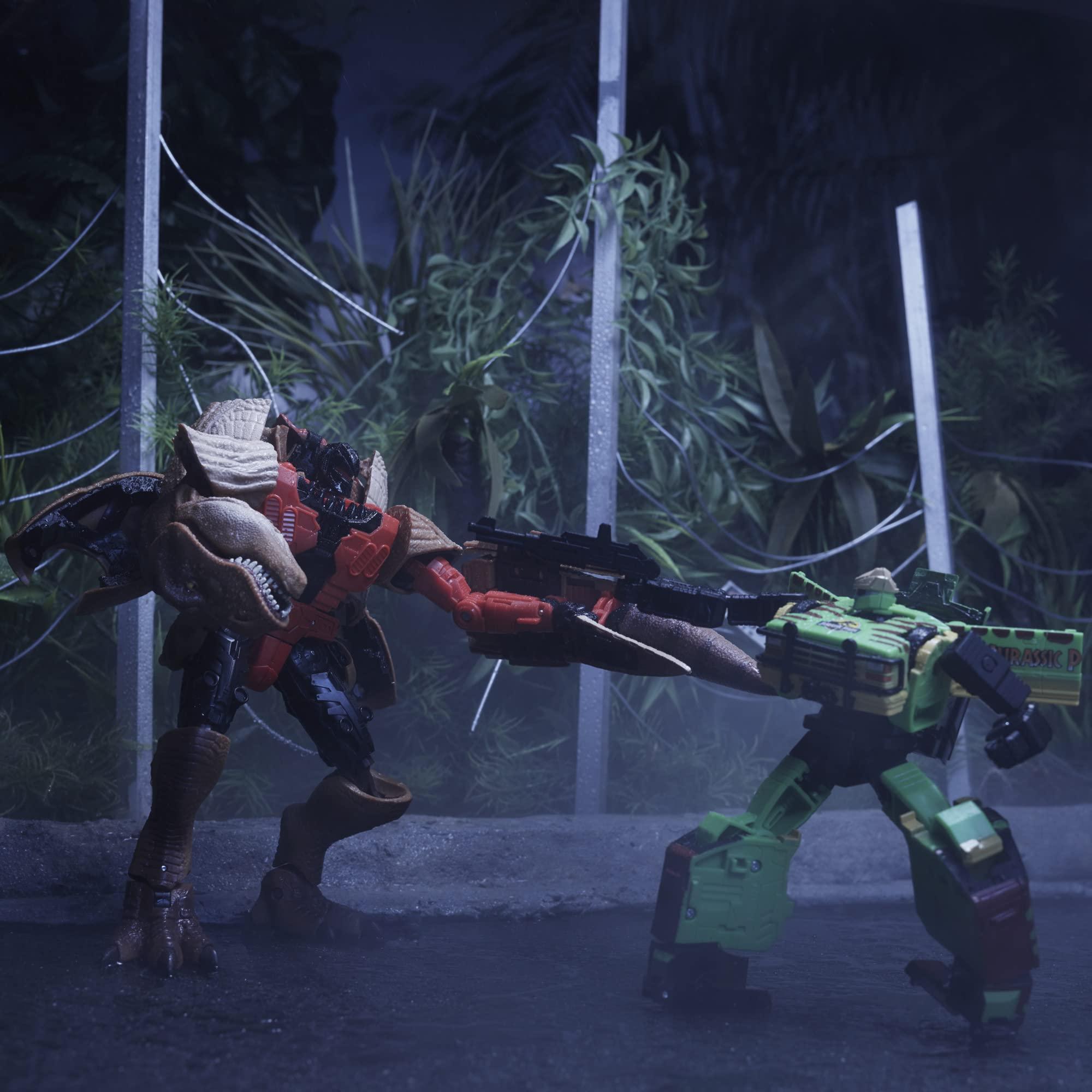 Transformers Transformers Generations - Transformers Collaborative: Jurassic Park Mash-Up, Tyrannocon Rex & Autobot JP93, Ages 8 and Up