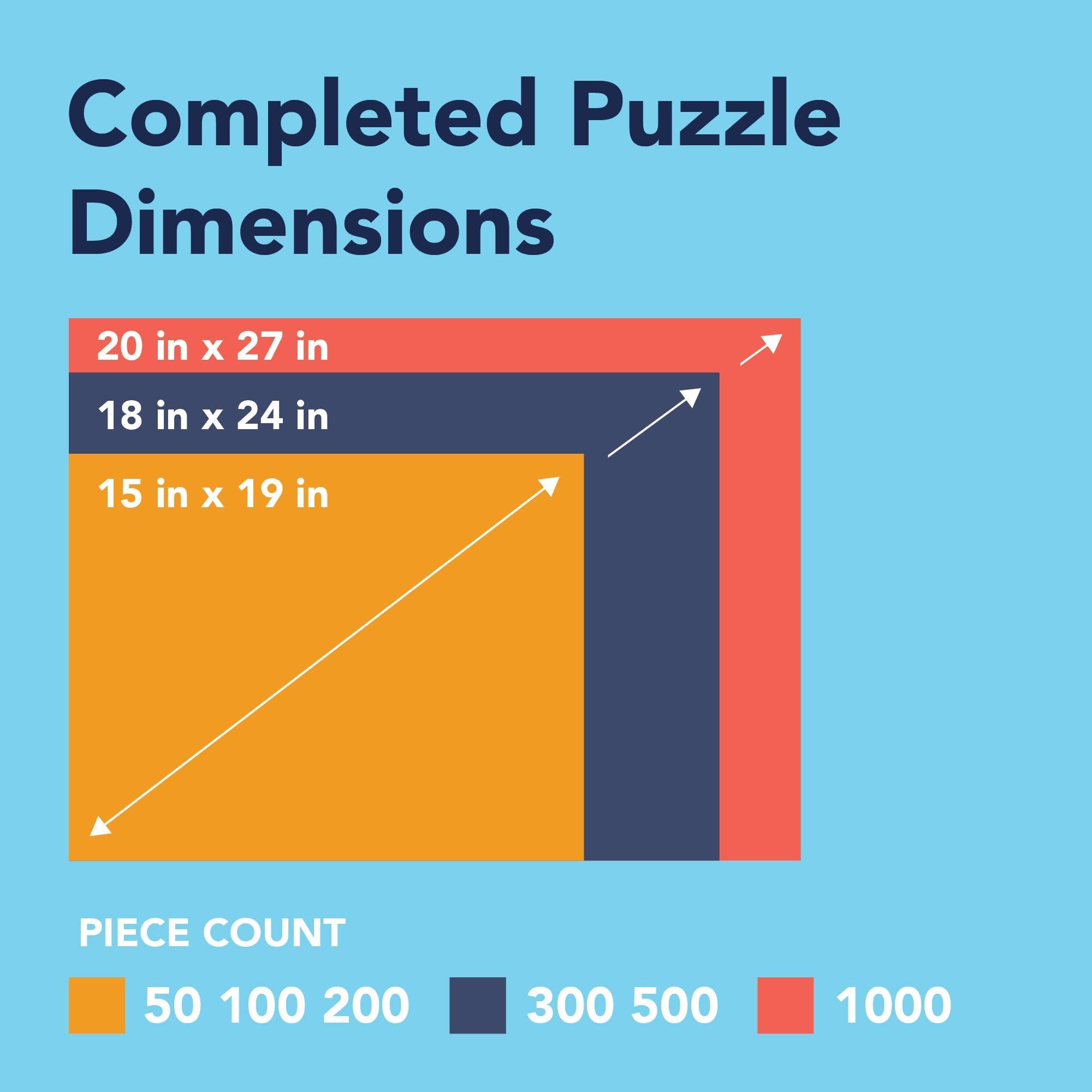 Bits and Pieces Bits and Pieces - Value Set of Three (3) - 100 Piece Jigsaw Puzzles for Seniors - Lettered Large Piece 100 pc Nature Jigsaws Bundle - 15 x 19 Each