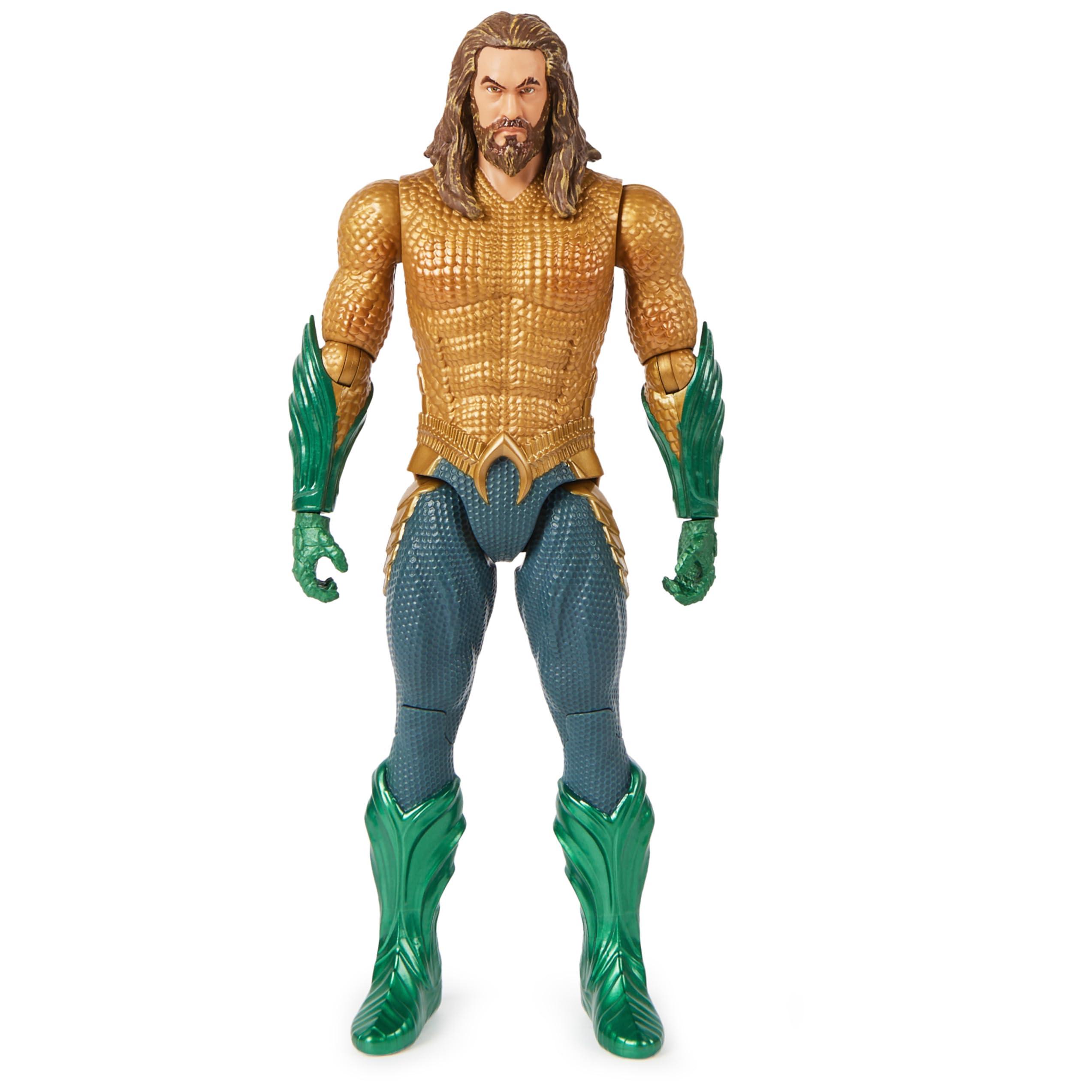Aquaman DC Comics, Aquaman Action Figure, 12-inch, Detailed Sculpt and Movie Styling, Easy to Pose, Collectible Superhero Kids Toys for Boys & Girls