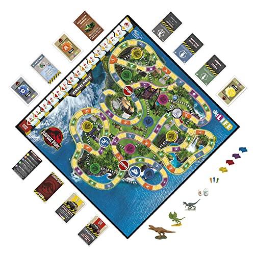 Hasbro Gaming Hasbro Gaming The Game of Life Jurassic Park Edition, Family Board Game for Kids Ages 8 and Up, Inspired by The Original Hit Movie