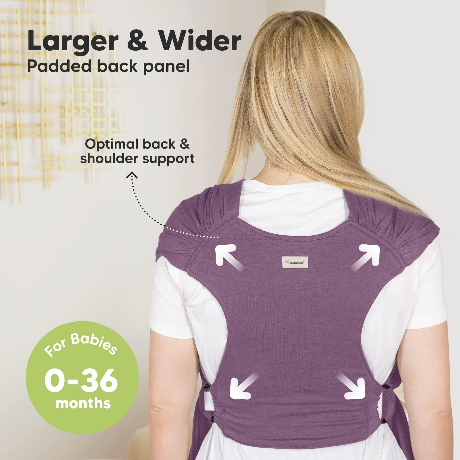 KeaBabies KeaBabies Baby Wraps Carrier, D-Lite Baby Wrap & Baby Wrap Carrier - Easy-Wearing - All in 1 Original Breathable Baby Sling - Adjustable Baby Sling Carrier, Lightweight,Hands Free Baby Carrier Sling
