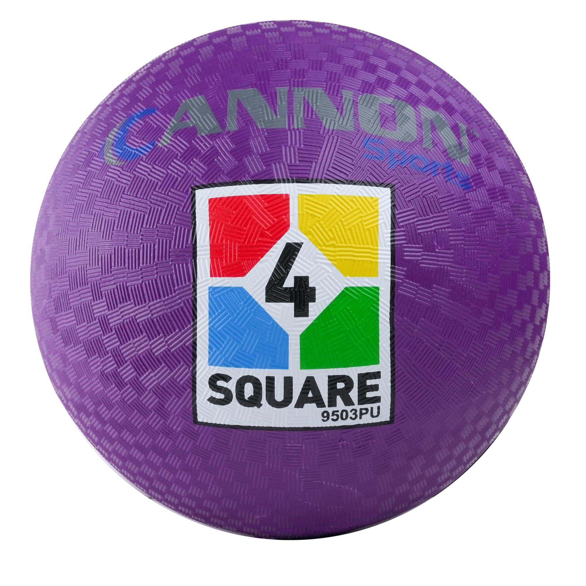 Cannon Sports Cannon Sports 4 Square Playground Balls - 8.5 Inch - for Kickball, Handball & Dodgeball (Purple)