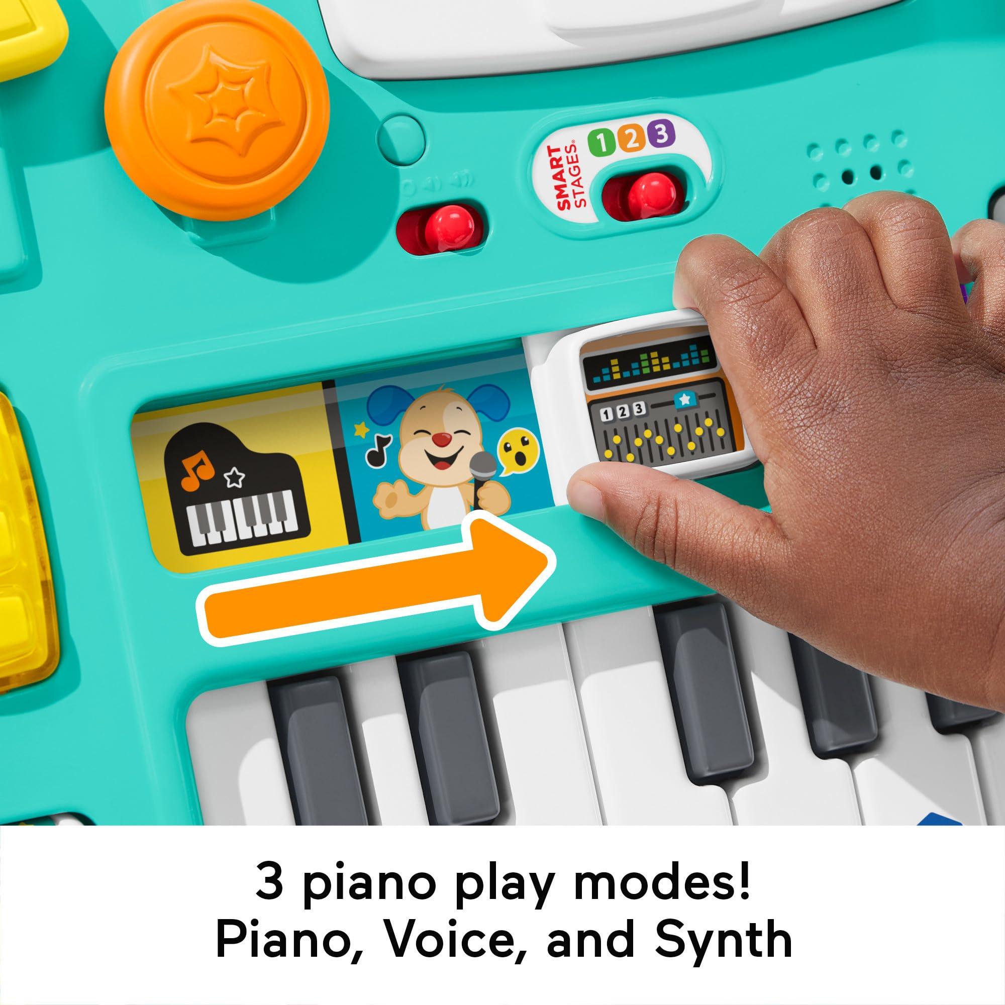 Fisher-Price Fisher-Price Baby & Toddler Toy Laugh & Learn Mix & Learn DJ Table with Music Lights & Activities for Developmental Play Infants Ages 6+ Months