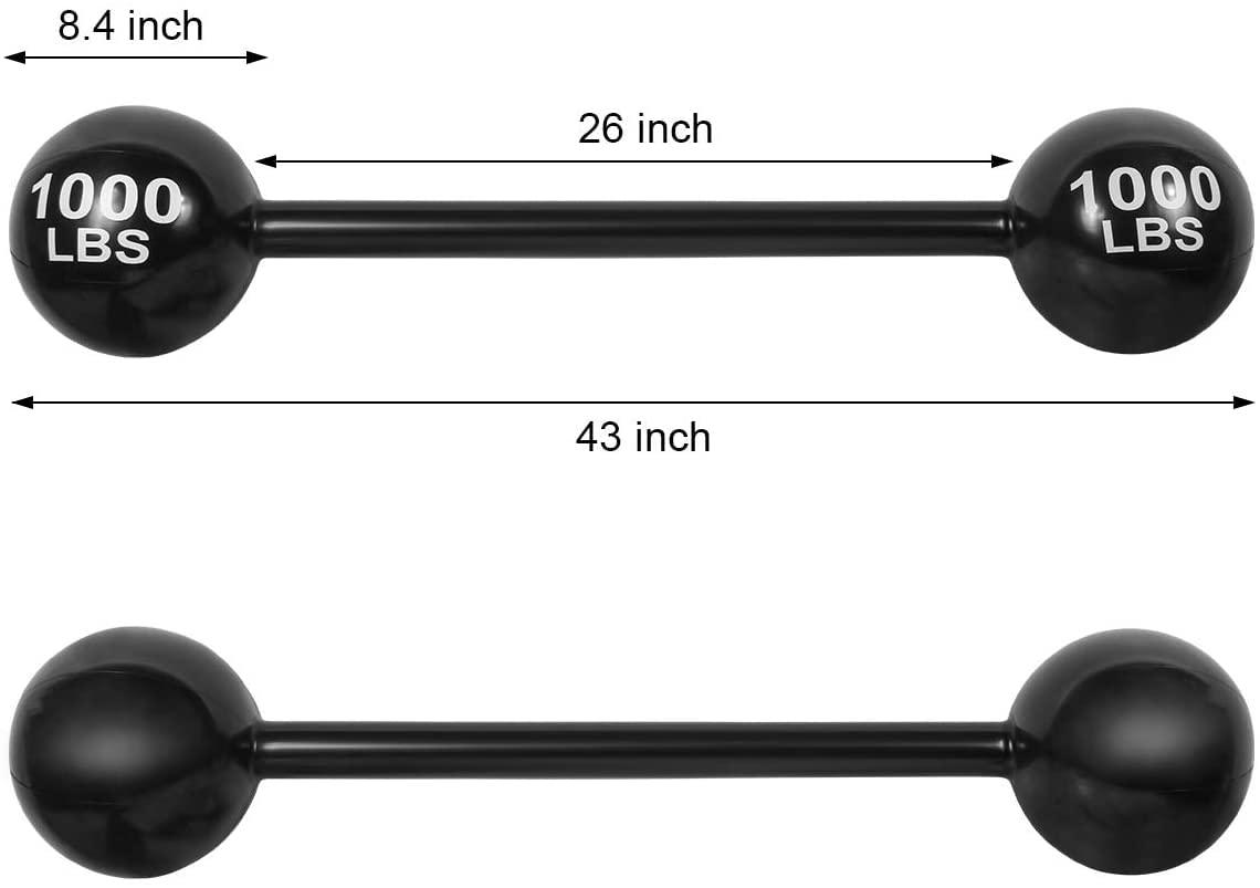 LIYDE LIYDE 3 PCS Giant Inflatable Dumbbell Barbell - Carnival Circus Birthday/Halloween Party Decorations Supplies Fake Weights Cosplay Props - Blow Up Costume Photo Booth Props Accessory
