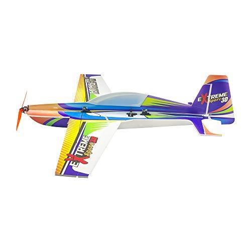 Viloga Viloga RC Plane Kit PP Foam Airplane, 710mm Xtreme Sports Airplane Model Kit to Build, 3D Aerobatic Airplane for Adults Outdoor Fly (KIT+Motor+Servos+6CH Receive RX445(FRSKY D16))