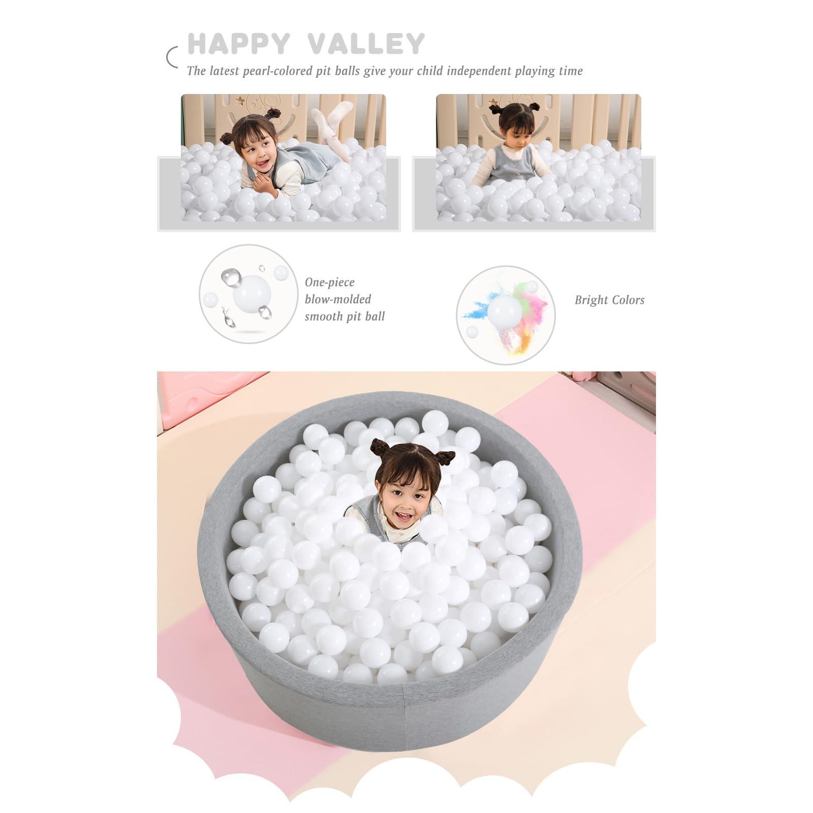 Heopeis Heopeis Ball Pit Balls - 2.75inch Plastic Ball Play Balls BPA Free Phthalate Free Non-Toxic Play Balls for Children Ball Pit Party Brithday Ball Pool Tent,50PCS. (White)