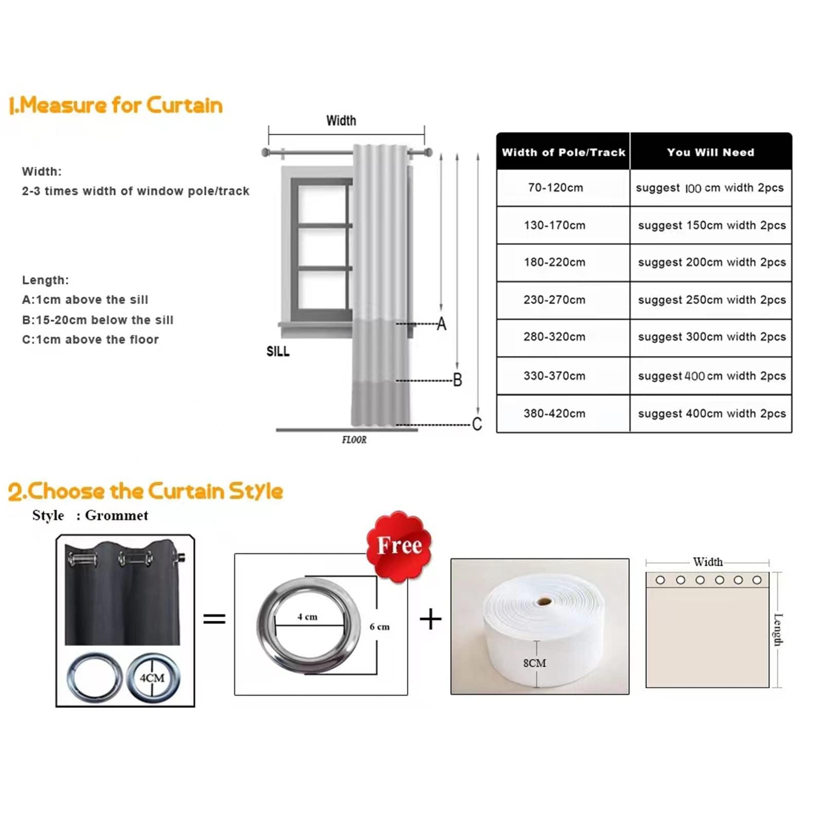 DYPASA Black Out Curtains European Style Curtains Living Dining Room Bedroom Luxury Chenille High-end Embroidery Door Window Curtain Decor Drapes for Living Room (Color : A-Curtain, Size : W250cmxH250cm 1P