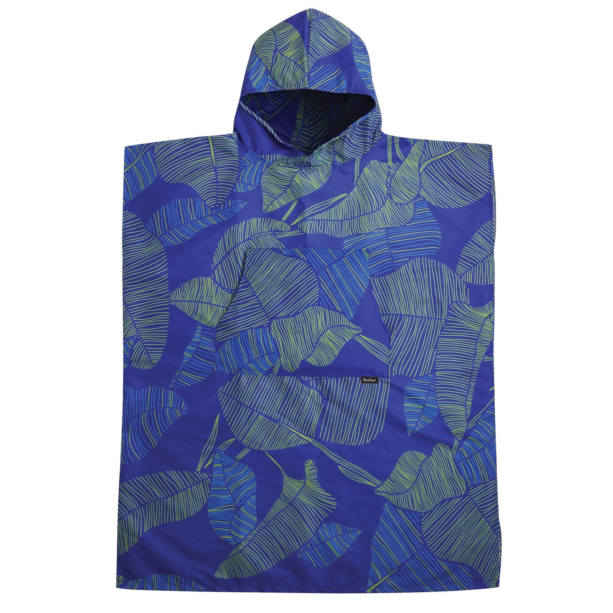 PackTowl PackTowl Lightweight Microfiber Hooded Changing Poncho, Botanical, Small/Medium
