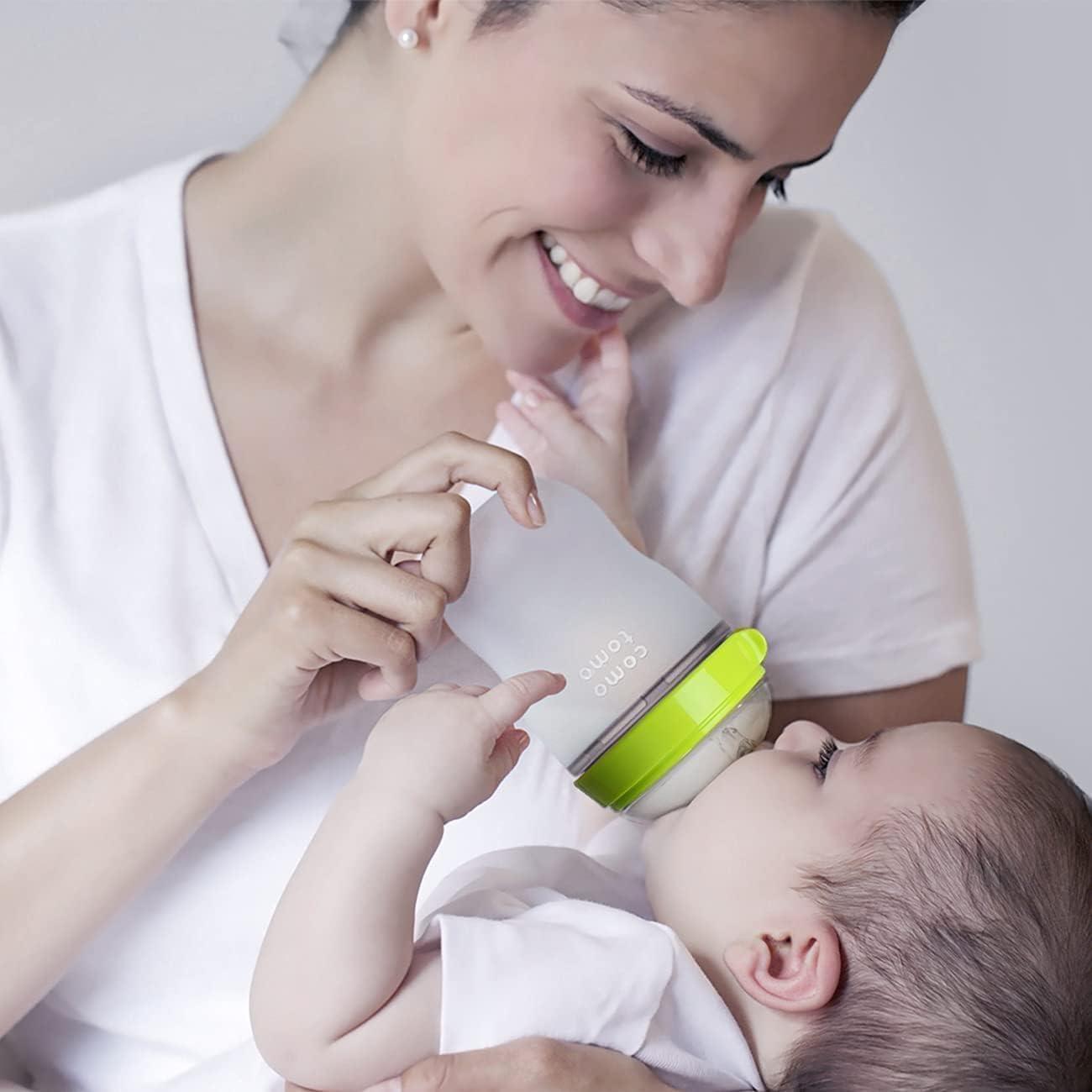 Comotomo Comotomo Baby Bottle Single Pack, Green, 8oz