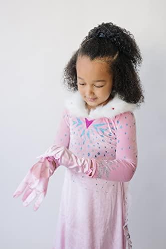 Chloe Emily & Co Chloe Emily & Co Elsa Dress for Girls – Frozen Princess Costume Kids Cosplay Costumes (Pink With Accessories, Age 4)