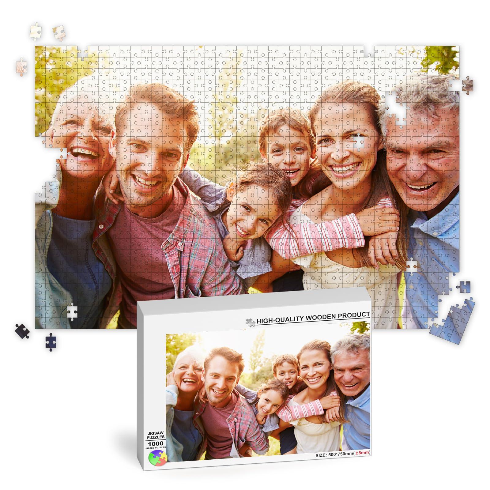RoyAroma Make a Puzzle from a Photo, Personalized Jigsaw Puzzles 1000 Pieces, Picture Puzzle Custom for All Ages, Perfect for Christmas and Family Fun, Make Your Picture Puzzles with RoyAroma (29.5 * 19.5 in)
