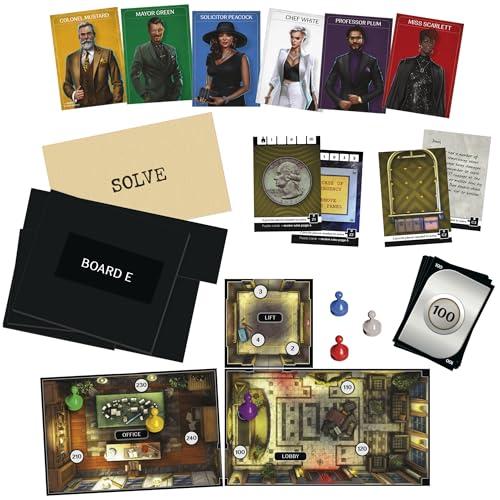 Hasbro Gaming Clue Escape: The Midnight Hotel Board Game, Clue Escape Room Game, 1-Time Solve Mystery Games, Family Games for Ages 10+, 1-6 Players, 90 Mins. Avg.