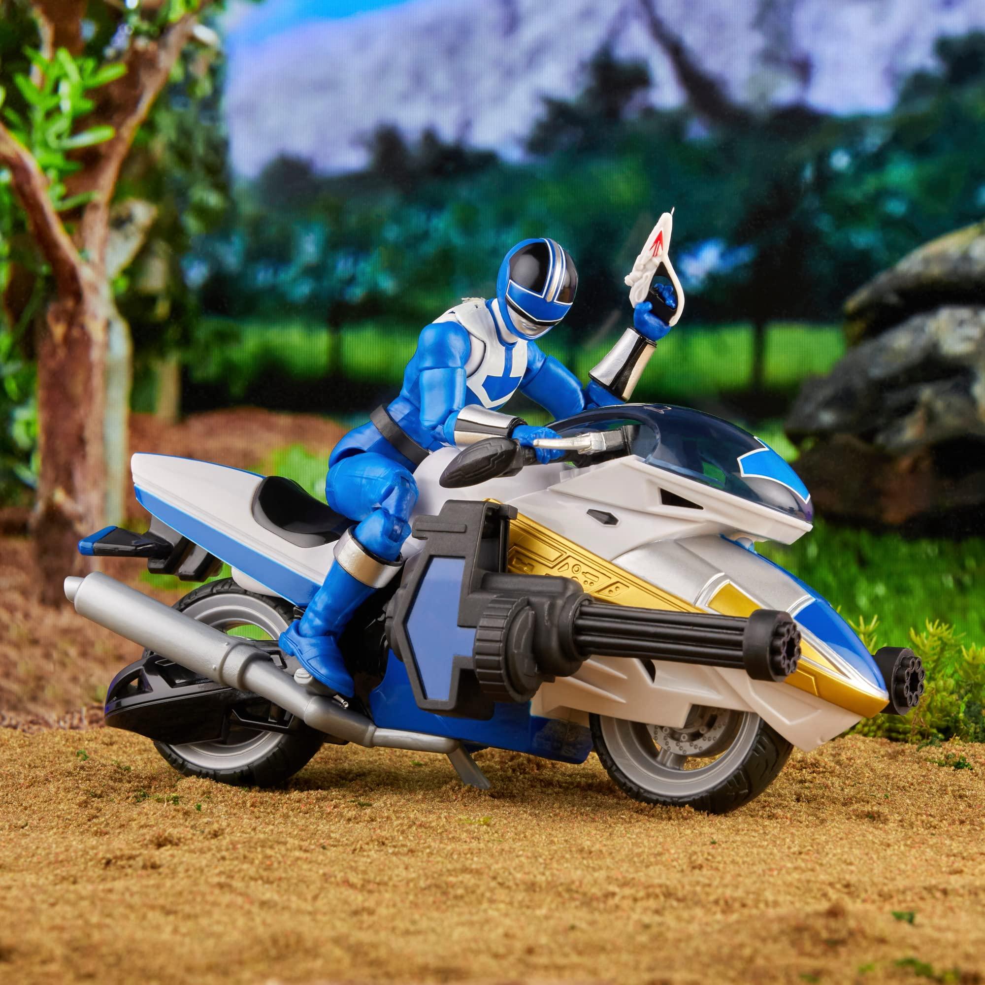 Power Rangers Power Rangers Lightning Collection Time Force Blue Ranger and Vector Cycle Action Figures with Accessories, Ages 4 and Up, Collectible Toys