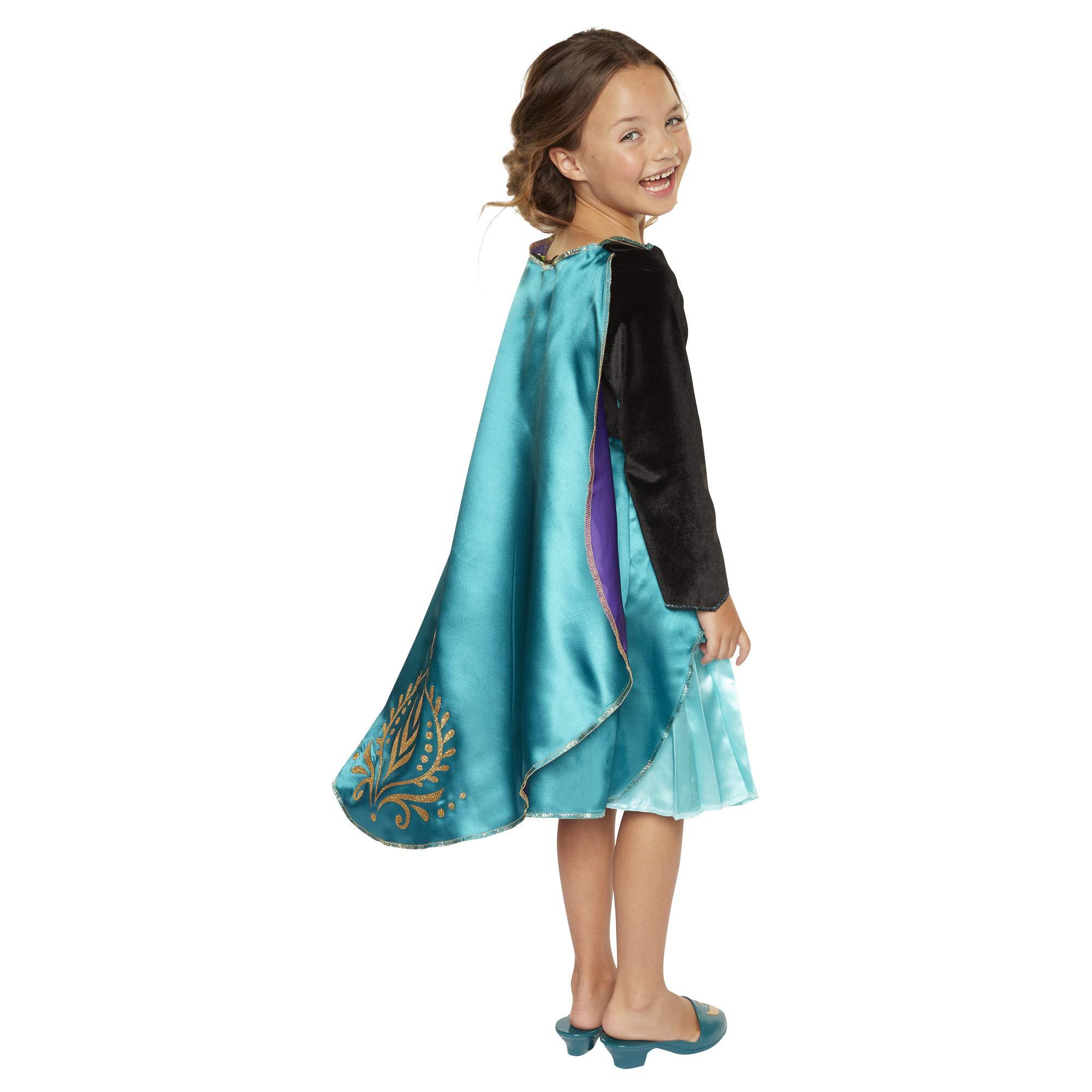Disney Frozen Disney Frozen 2 Queen Anna Dress - Outfit Fits Sizes 4-6X - Costume for Girls Ages 3+