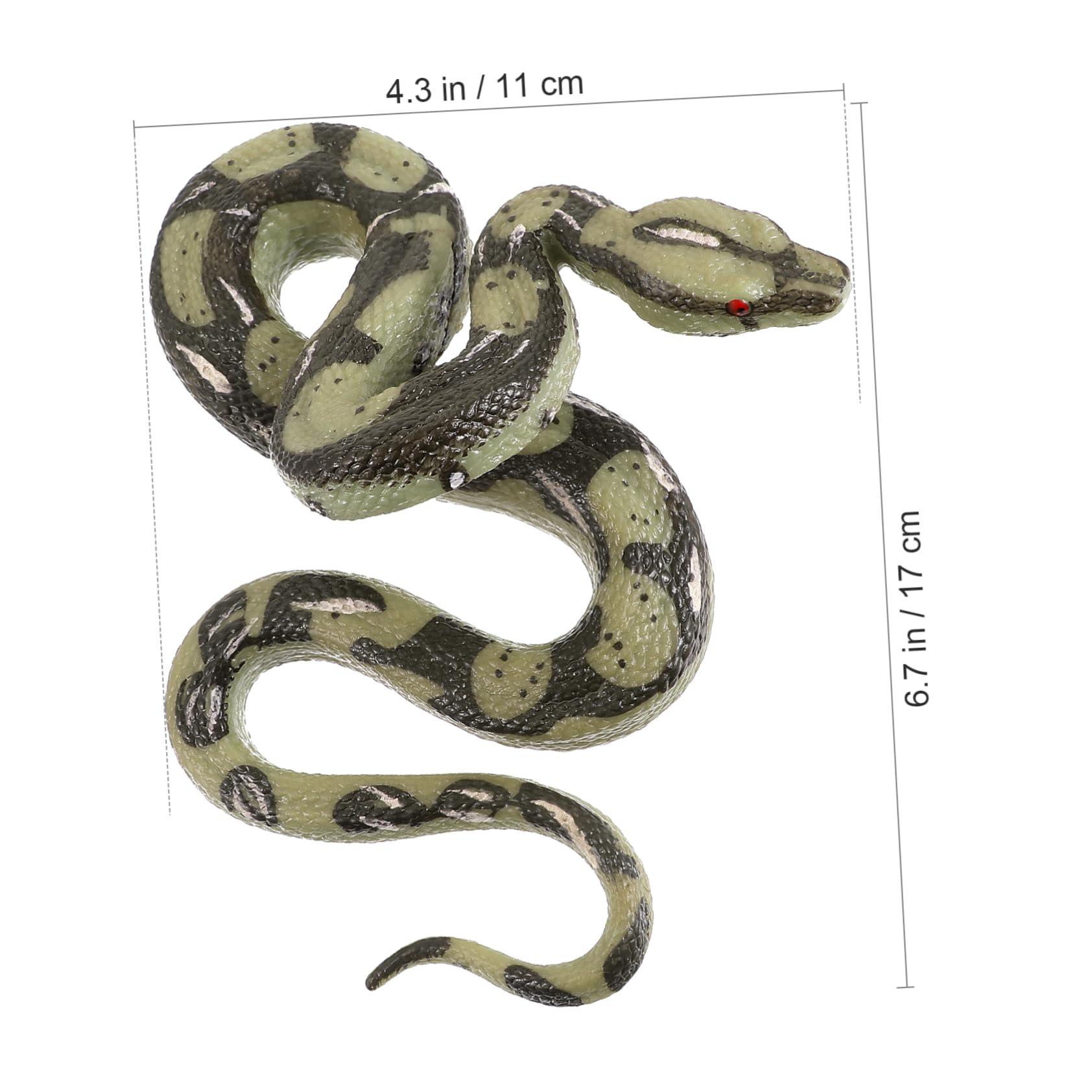 VALICLUD Realistic Rubber Snakes Fake Snake Pranks Scary Snake Toys for Garden Props Trick Halloween Decoration