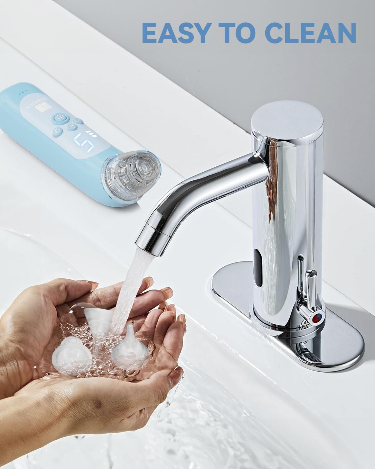 HORIGEN Nasal Aspirator for Baby, Electric Baby Nose Suction with 5 Adjustable Levels Suction, USB-C Rechargeable Mucus Cleaner with Lights and Music, Baby Nasal Aspirator for Toddler with 3 Silicone Tip