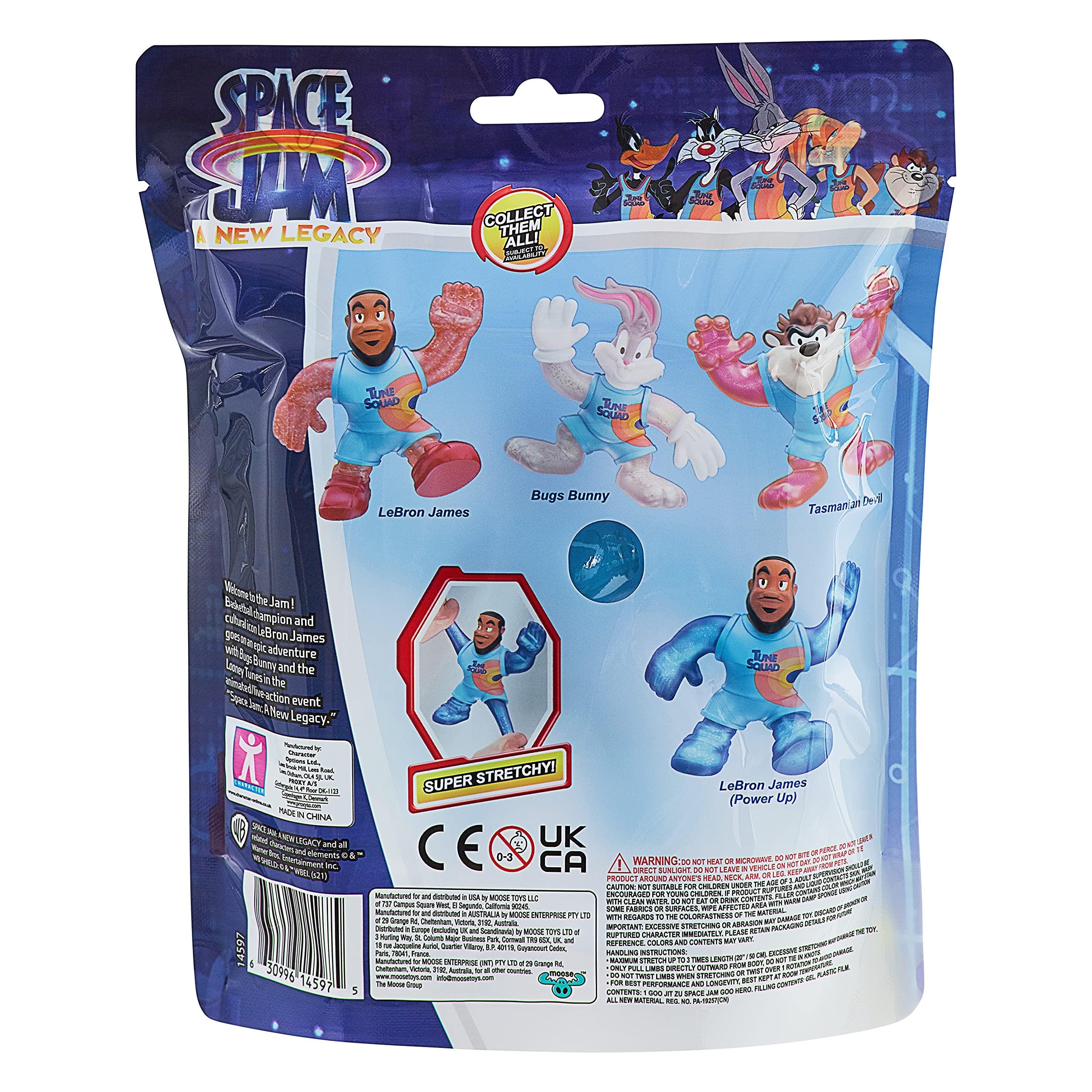 space jam Moose Toys Heroes of Goo JIT Zu – Space Jam: A New Legacy - 5" Stretchy Goo Filled Action Figure - Lebron James (Power Up)