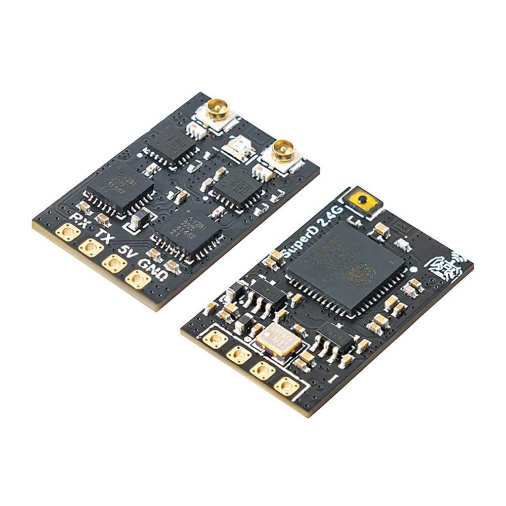 SPARKHOBBY SPARKHOBBY BETA FPV SuperD ELRS 2.4GHz / 915MHz Diversity Double Channel Receiver CRSF Protoco for RC FPV Long Range and Freestyle Drones (1PC SuperD RX 2.4G)