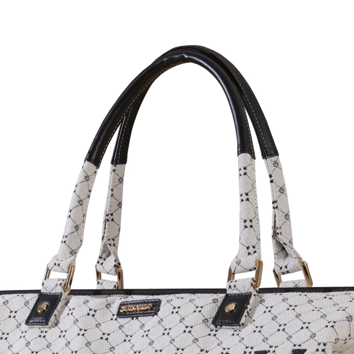 SUNVENO SUNVENO Diaper Bag Women Travel Bag Mommy Bag Weekender Bags Large Capacity duffle Bag, White