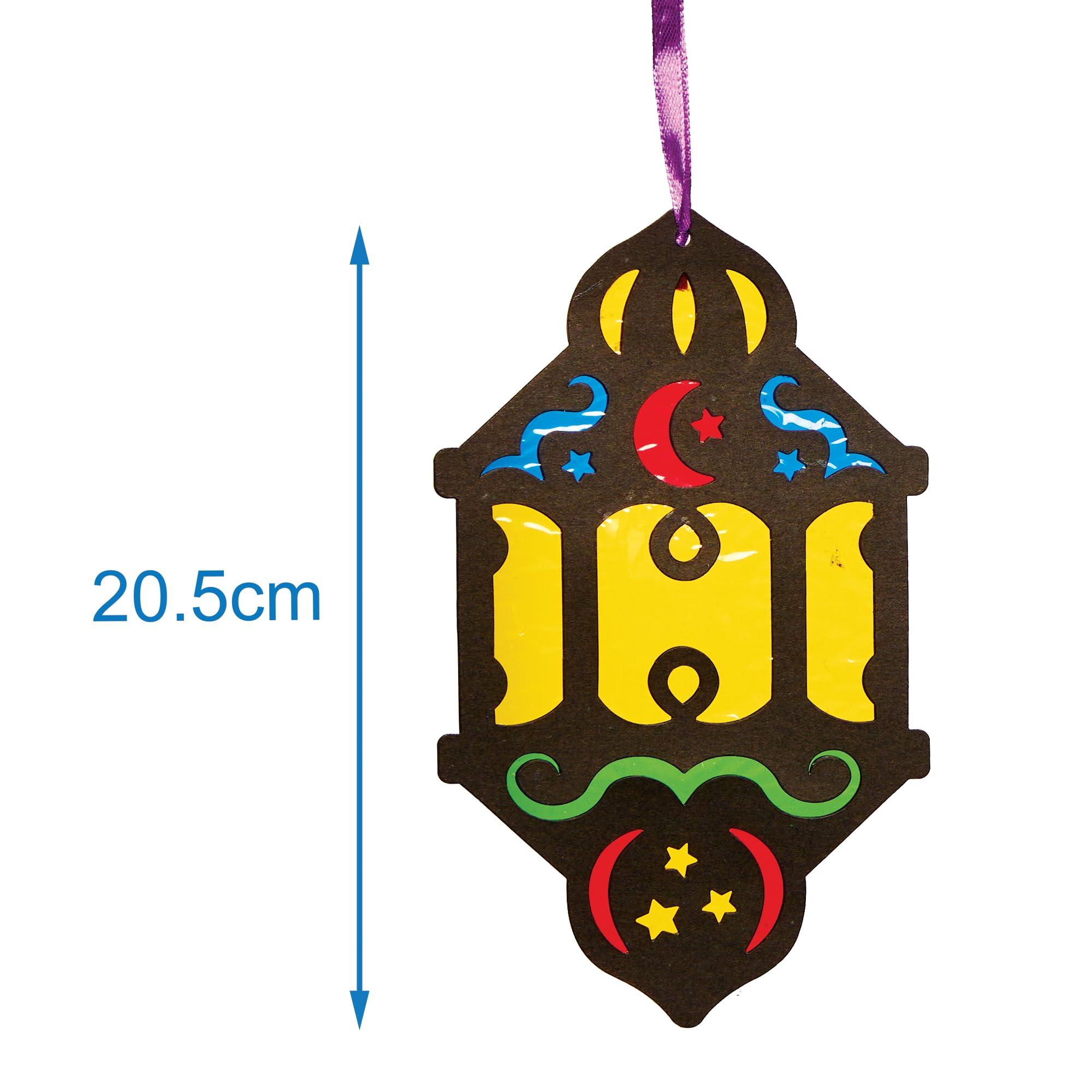 Baker Ross Baker Ross FX932 Stained Glass Ramadan Decoration Kits - 6 Pack, Religious Education and Craft Kits for Kids