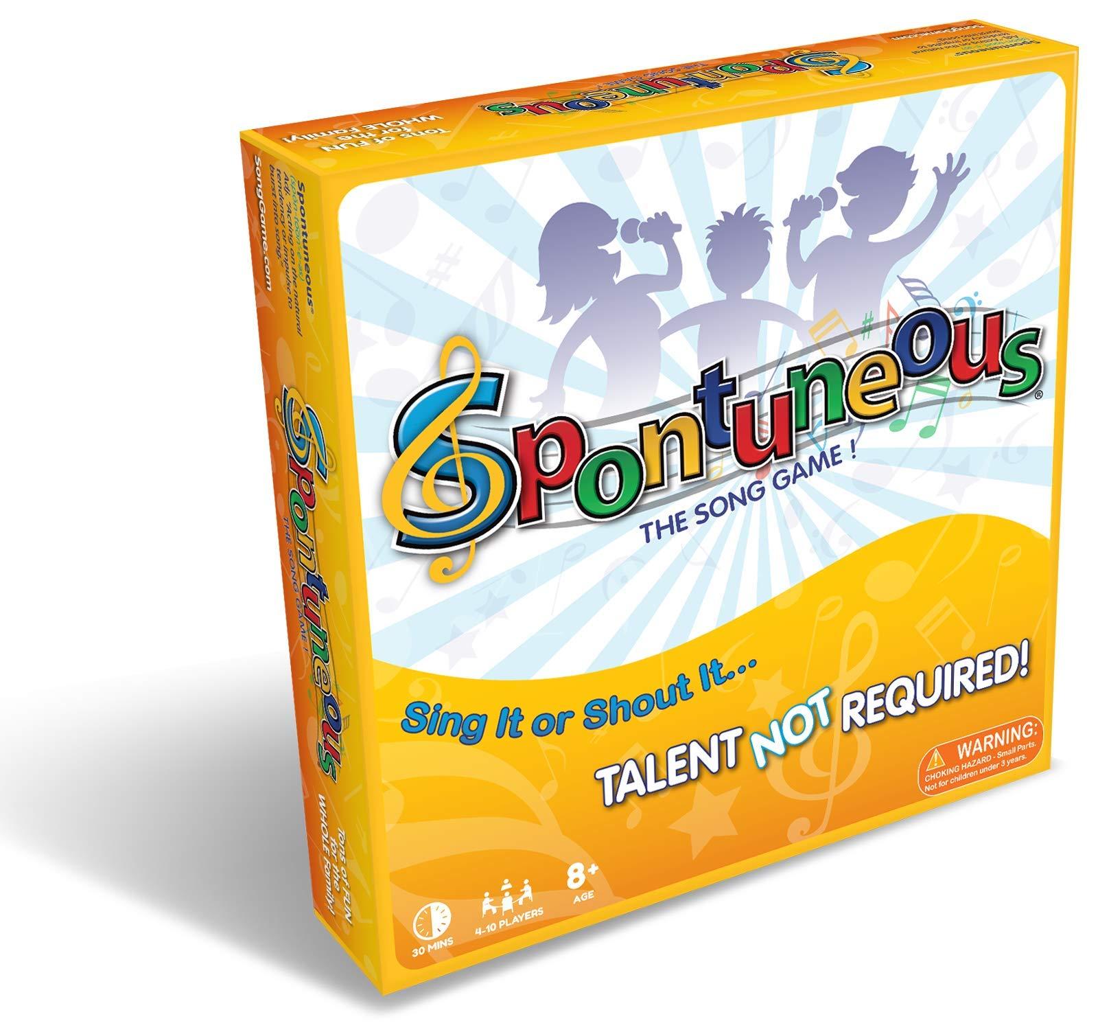 Spontuneous Spontuneous - The Song Game - Sing It or Shout It - Talent NOT Required - Family Party Board Game…