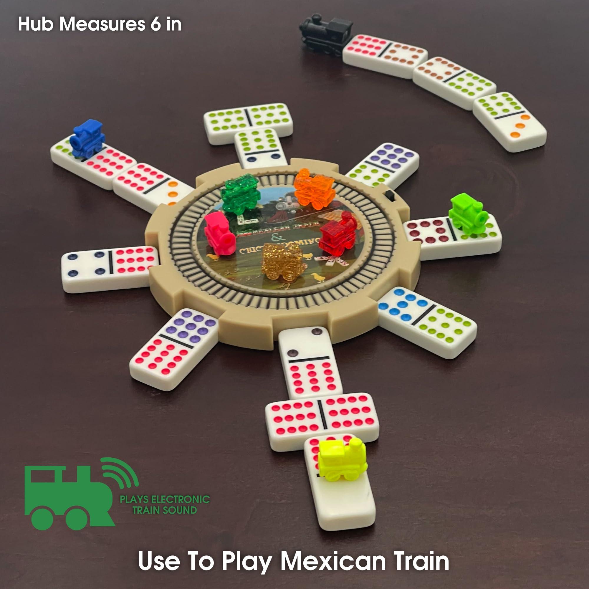 CHH Mexican Train & Chicken Domino Set, Professional Set of 91, Double of 12