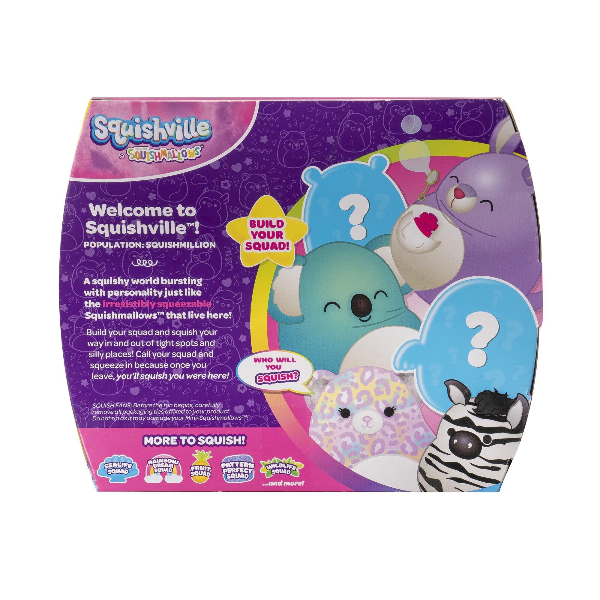 Squishville Squishville Mini-Squishmallows Plush - Wildlife Squad - Six 2-Inch Characters - Includes Michaela and Kiki Plus Four Mystery Figures - Irresistibly Soft, Colorful Plush(Limited Edition)
