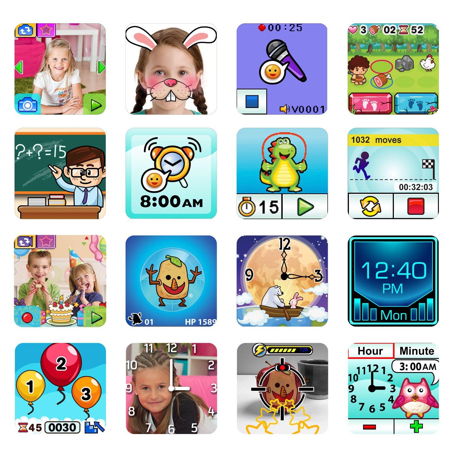 VTech VTech KidiZoom Smartwatch DX2, Special Edition Skateboard Swoosh with Bonus Royal Blue Wristband