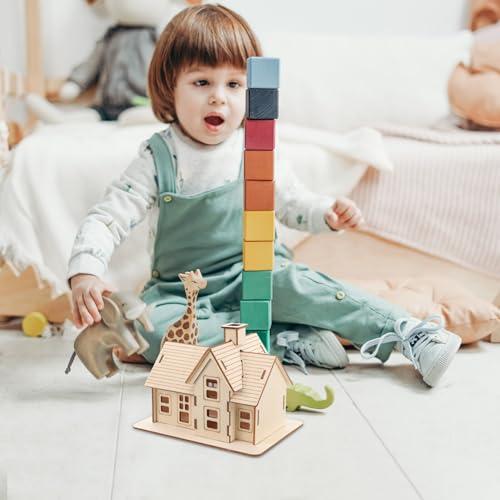Uonlytech Puzzles for Adults 1 Set Cabin Model 3D Wooden 3D Puzzles Diorama House Puzzle Assembly House Model 3D Wood Puzzle Wood Rural 3D Puzzles Wooden Puzzle for Adult