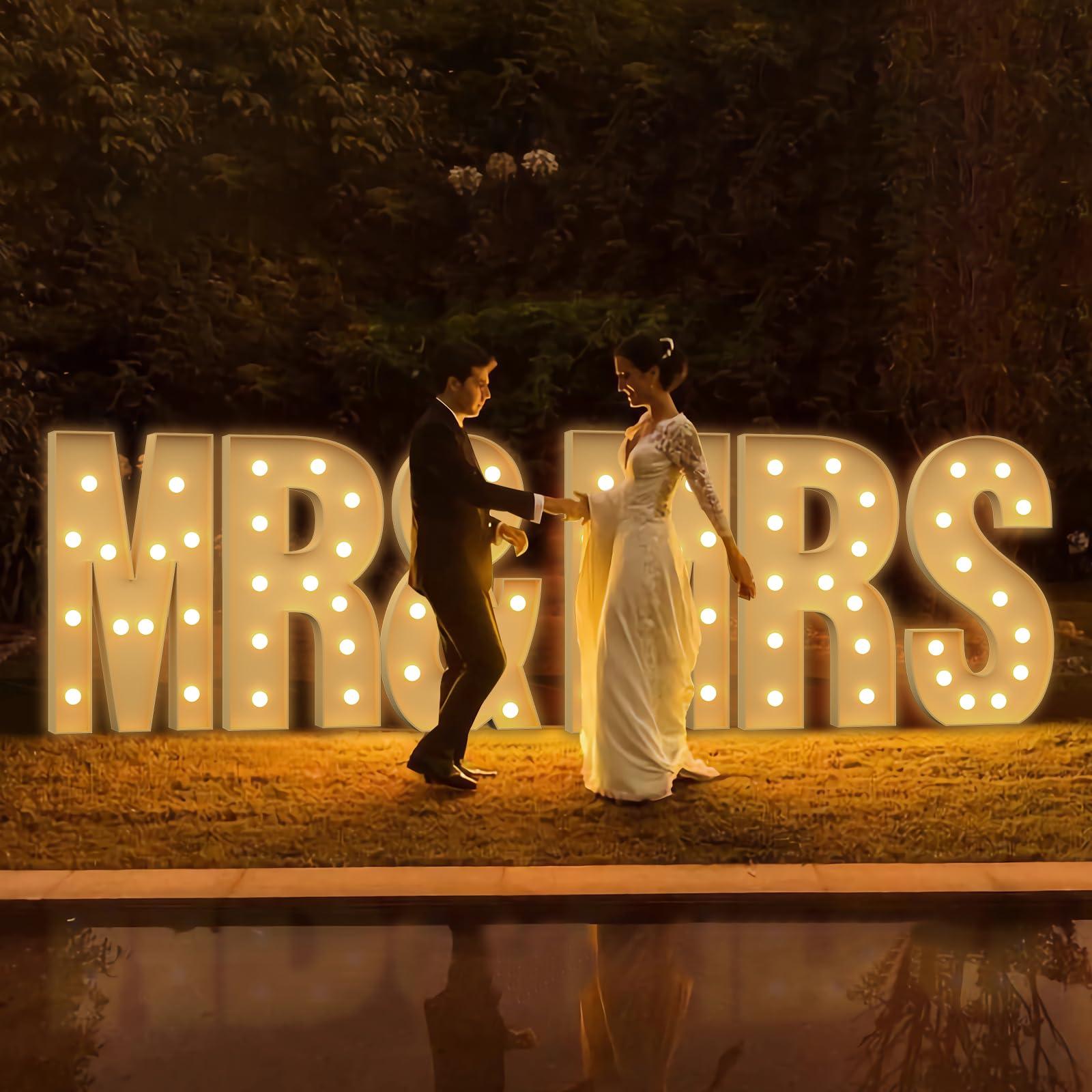 Tongjoy Tongjoy 4FT Marquee Light Up Letters, Large Marquee Letters, DIY Giant Letters for Baby Shower, Birthday Party Backdrop Decor Wedding Engagement Party, Pre-Cut Foam Board Letter I