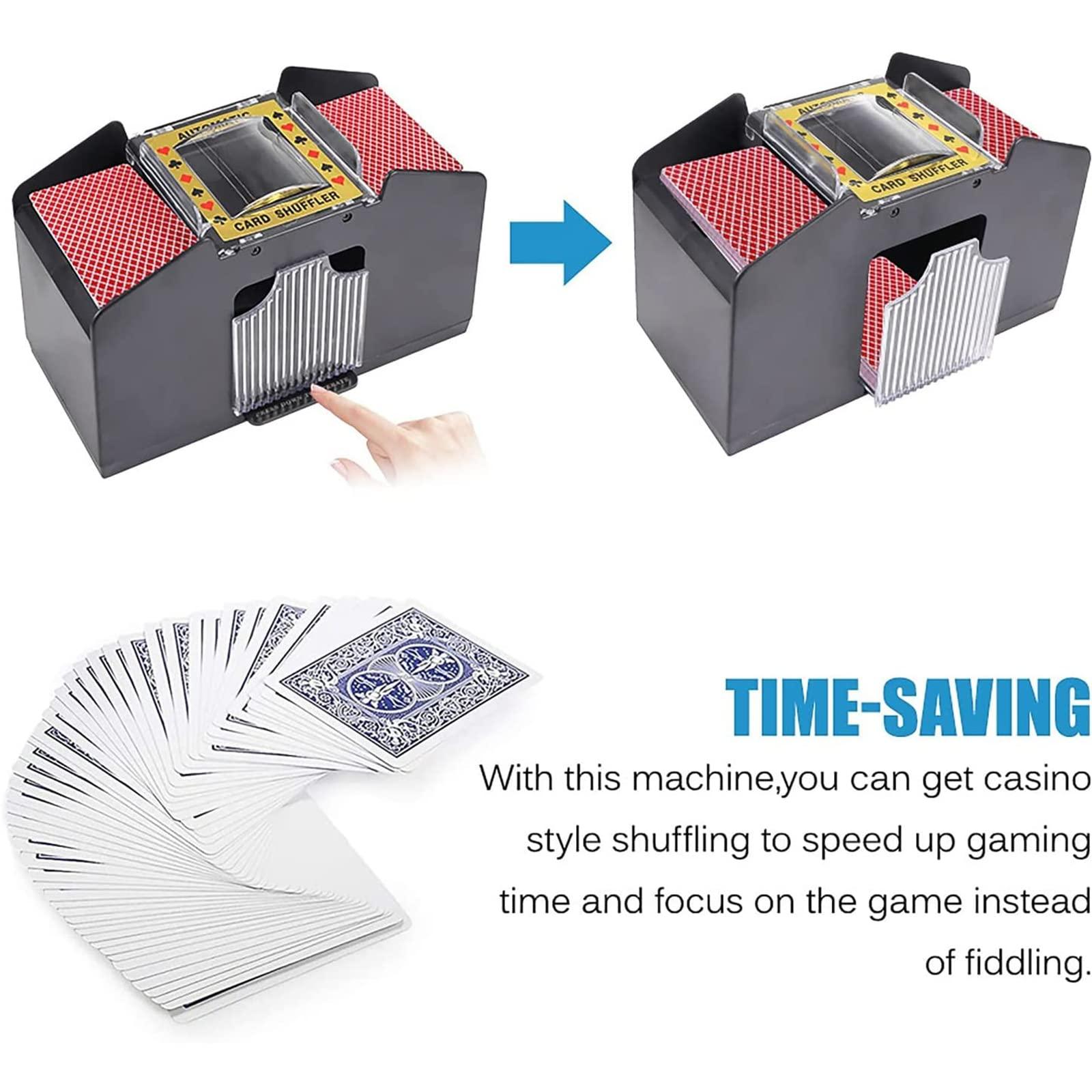 Lxwyq Automatic Card Shuffler, Mlangeur automatique de cartes, distributeur de cartes lectriques prenant en charge diverses mthodes de jeu personnalises pour jeu de cartes jouer, UNO, poker, jeux de c