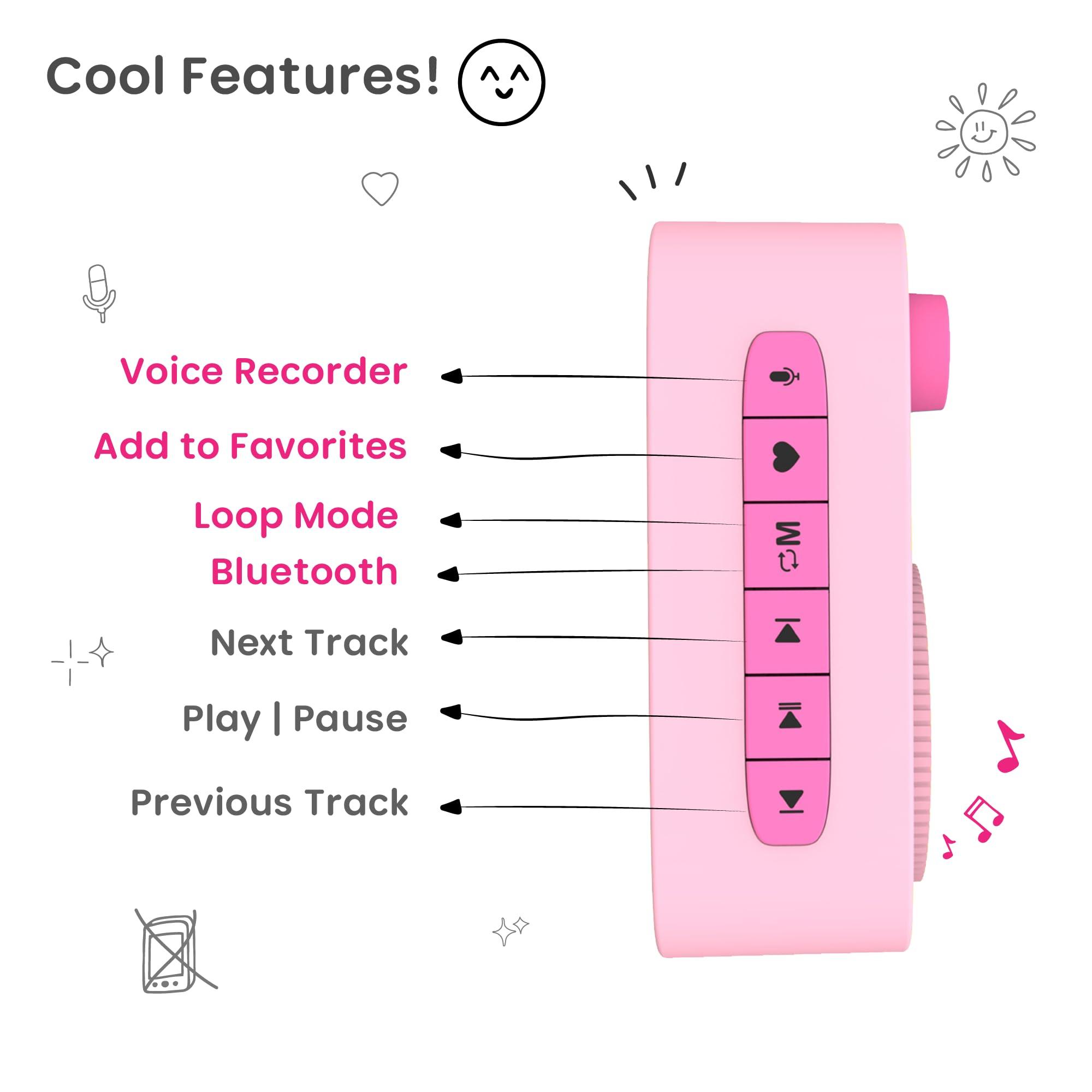 WonderBuddy WonderBuddy Kids Screen-Free Audio Player, 500+ Preloaded Stories & Rhymes with Storybook DIY Art Kit, Voice Recorder, Content Upgrade, Bluetooth, Christmas Birthday Gift for Girls 3+ Years- Unicorn