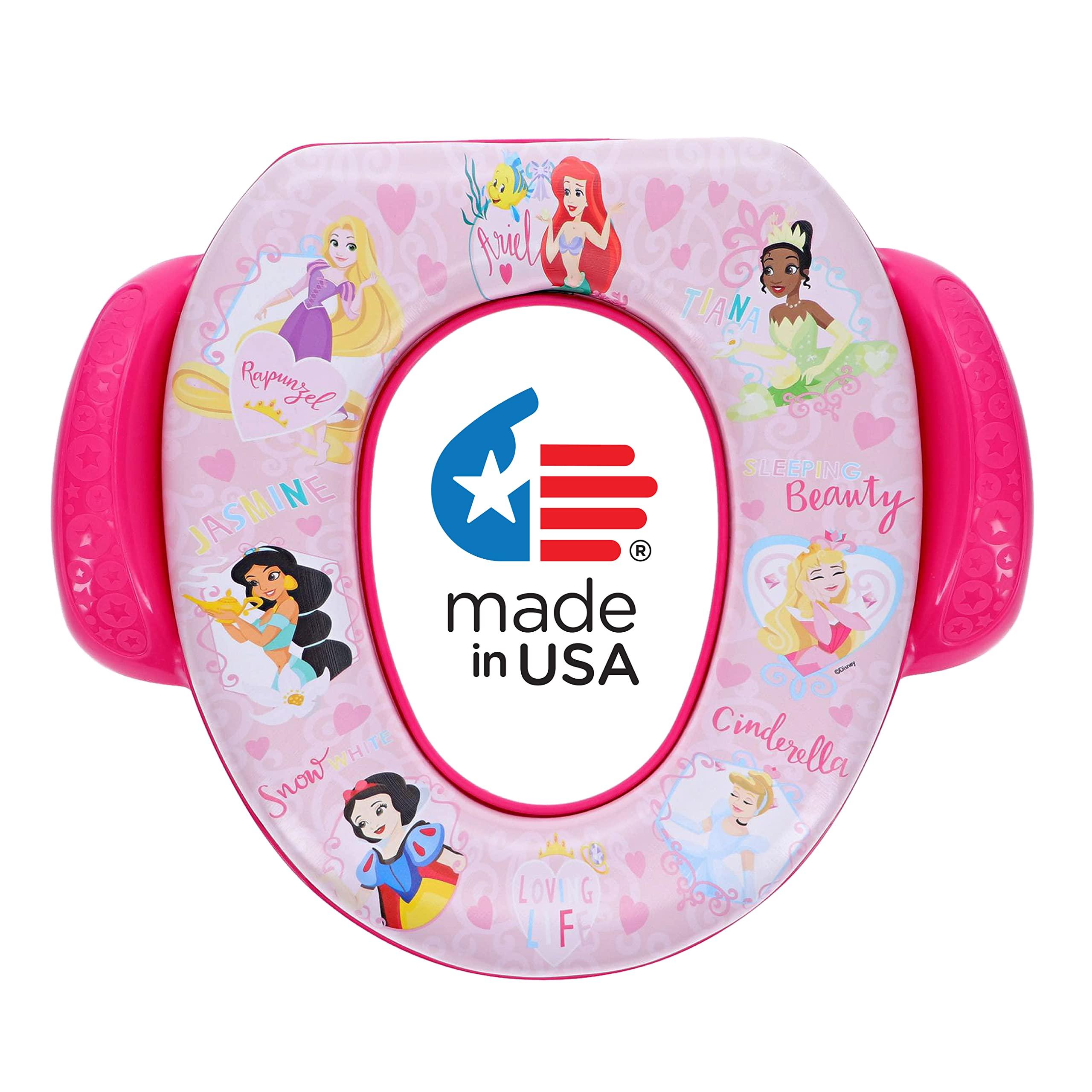 Disney Disney Princess "Loving Life" Soft Potty Seat and Potty Training Seat - Soft Cushion, Baby Potty Training, Safe, Easy to Clean