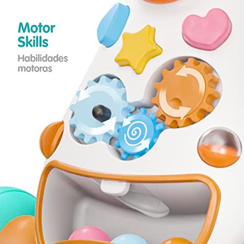 KÜB KÜB Interactive Baby Push Walker | Orange | Locking Wheels | Safe & Stable Design | Activity Walker | Baby Walker Toy | Toddler Push Toy | Learning Walker Toy | Infant Toys