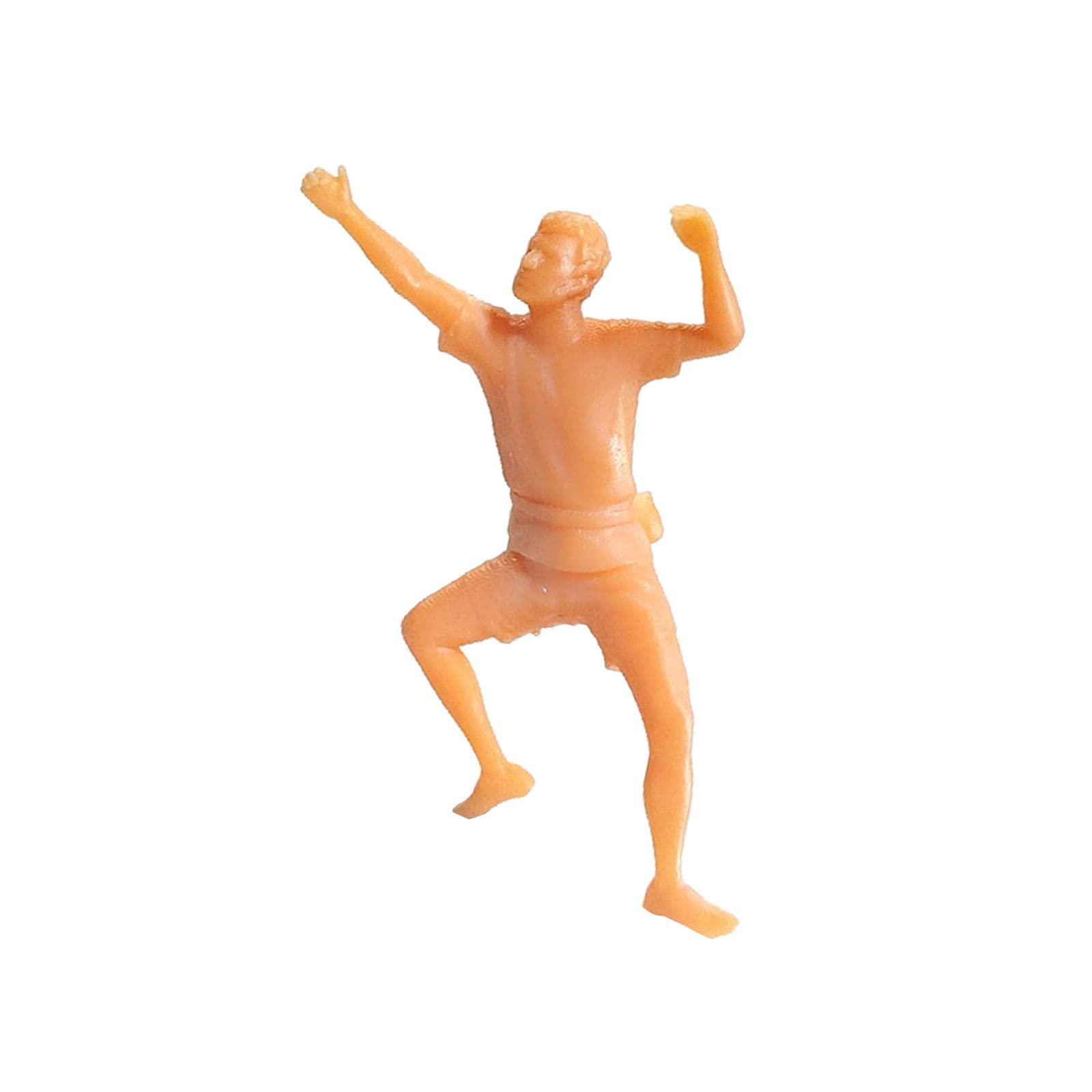 Menolana 1/64 Rock Climbing Figures, Tiny People Sand Table Photo Props Dioramas Layout Desktop Ornament Model Figurines Hand Painted Model Ornaments, Style A