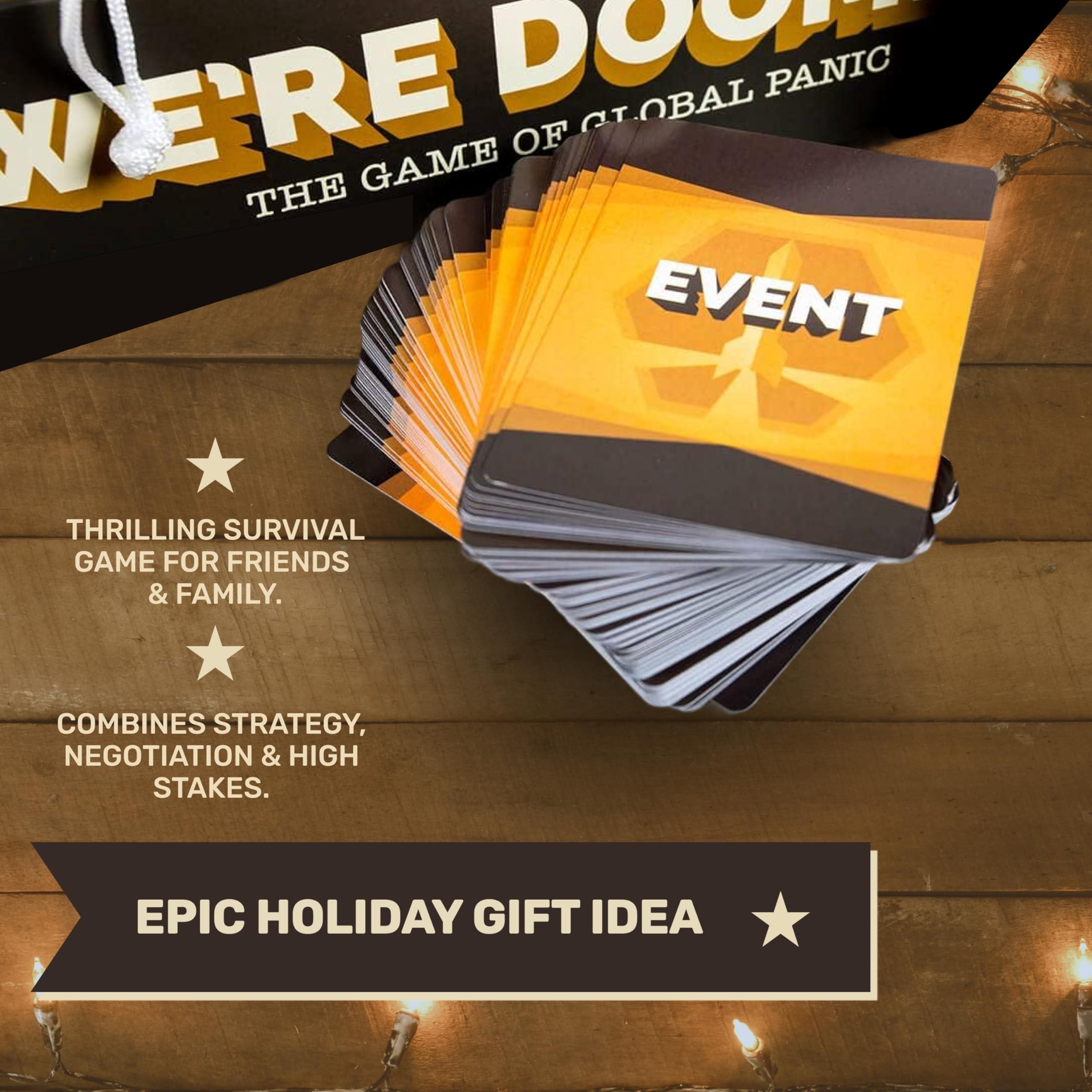 Breaking Games We\'re Doomed! - Apocalypse Survival Board Game - Cooperative Strategy for 4-10 Players - 15-Minute Race to Escape - Ideal for Competitive Game Nights & Group Gatherings