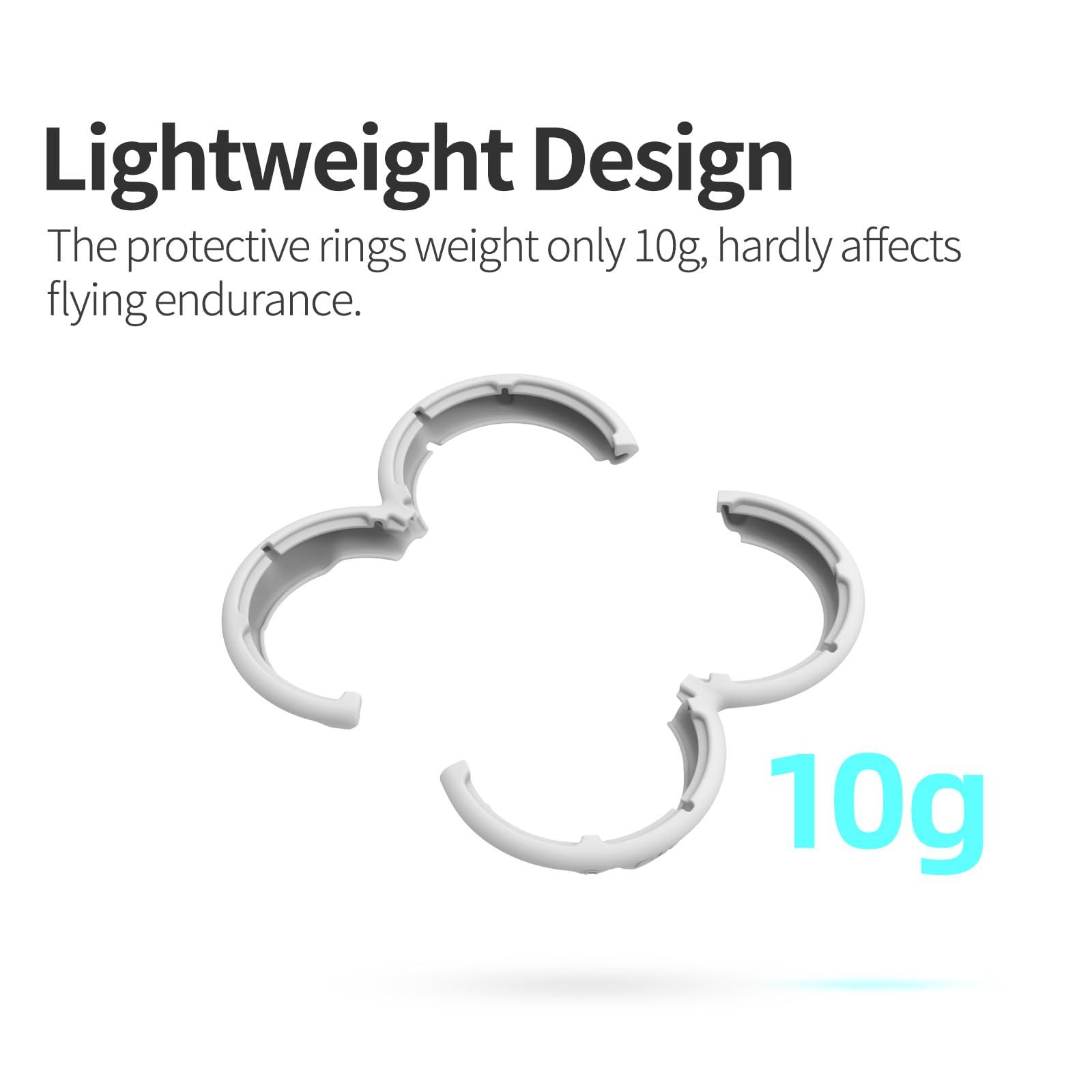 FSIDIWT FSIDIWT Propeller Guard Protector for DJI Neo, Anti-Collision Prop Bumper Protective Cover Ring Impact Protectors for DJI Neo Drone Accessories (Grey)