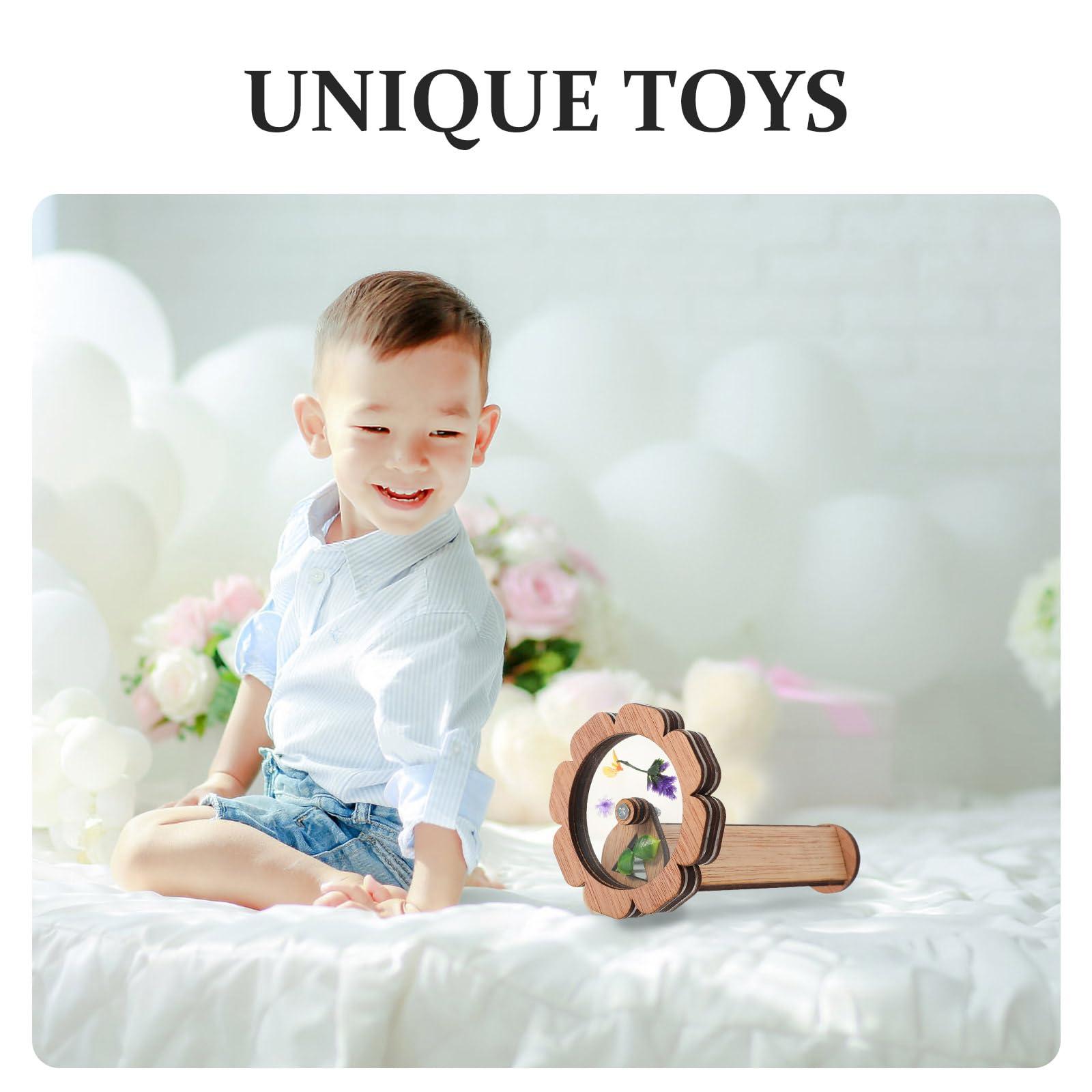 LUOZZY LUOZZY Kaleidoscope Kit Funny Kaleidoscope Toys Wooden DIY Kaleidoscopes Portable Kaleidoscope Kit for Kids