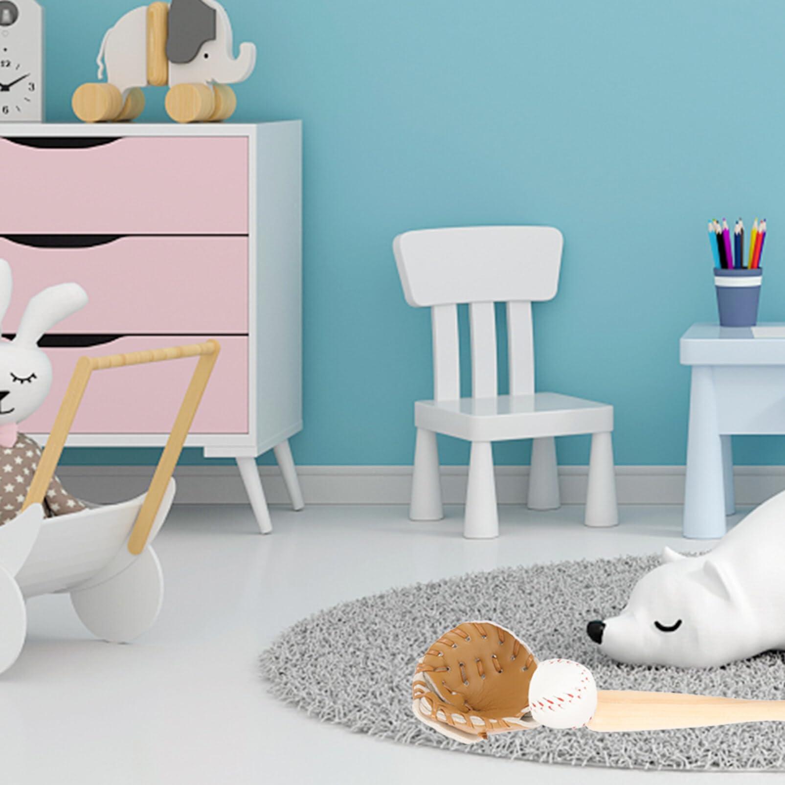 Gadpiparty Gadpiparty Mini Baseball Bat 1:12 Miniature House Sports Baseball Bat Glove and Ball Set Mini House Decoration Accessories for Accessories Bat and Key Materials Decor 2 Sets