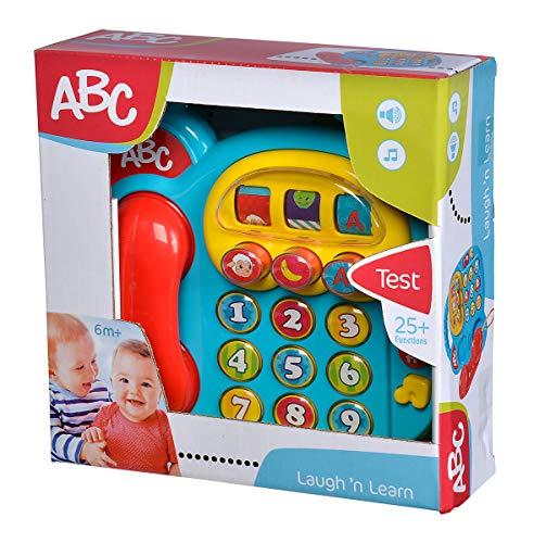 Simba Simba 104010016 20 cm ABC Telephone/with Different Sounds/Rotating Picture Display, Multi-Coloured