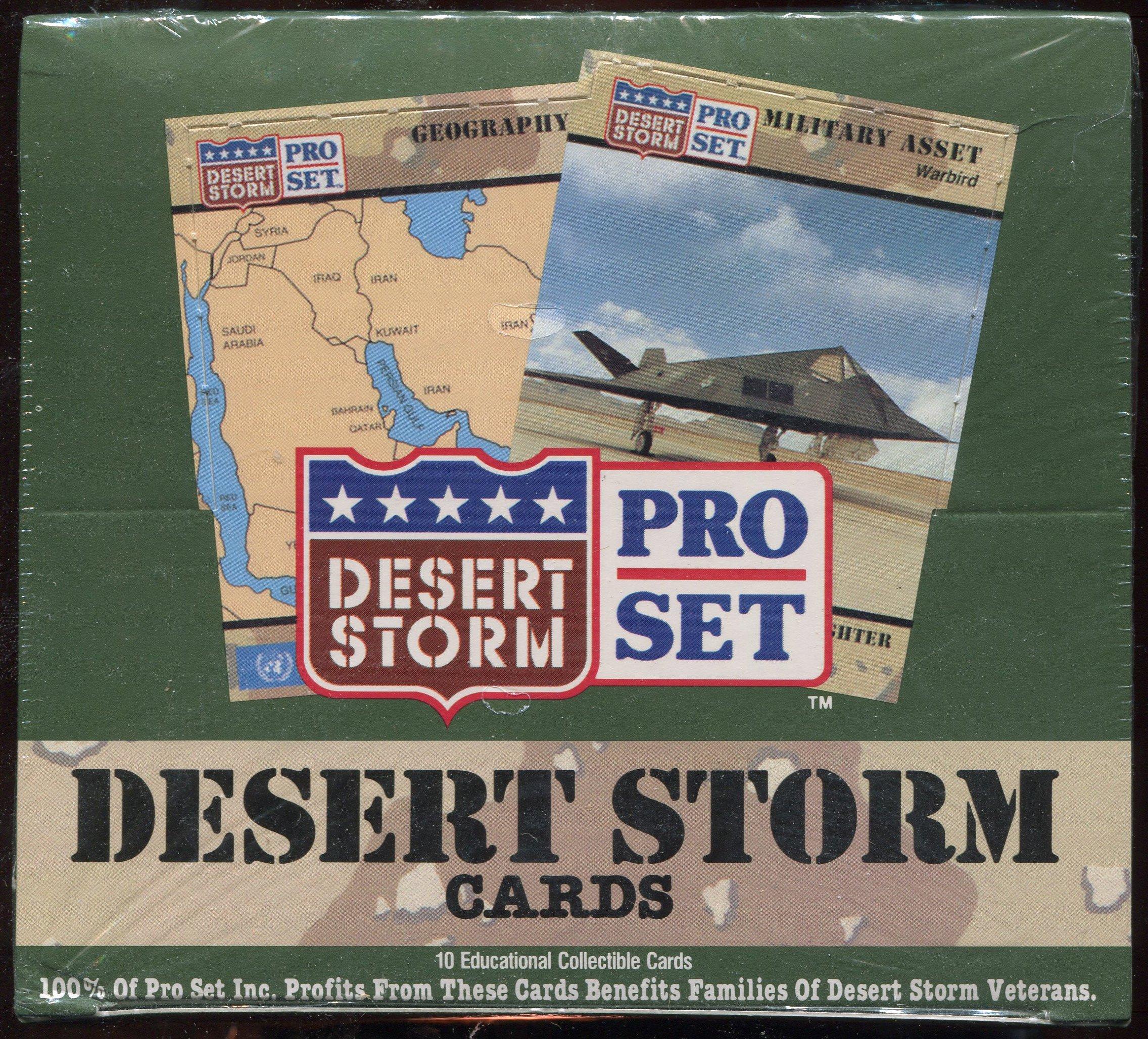 Pro Set Pro Set Desert Storm Trading Cards Box