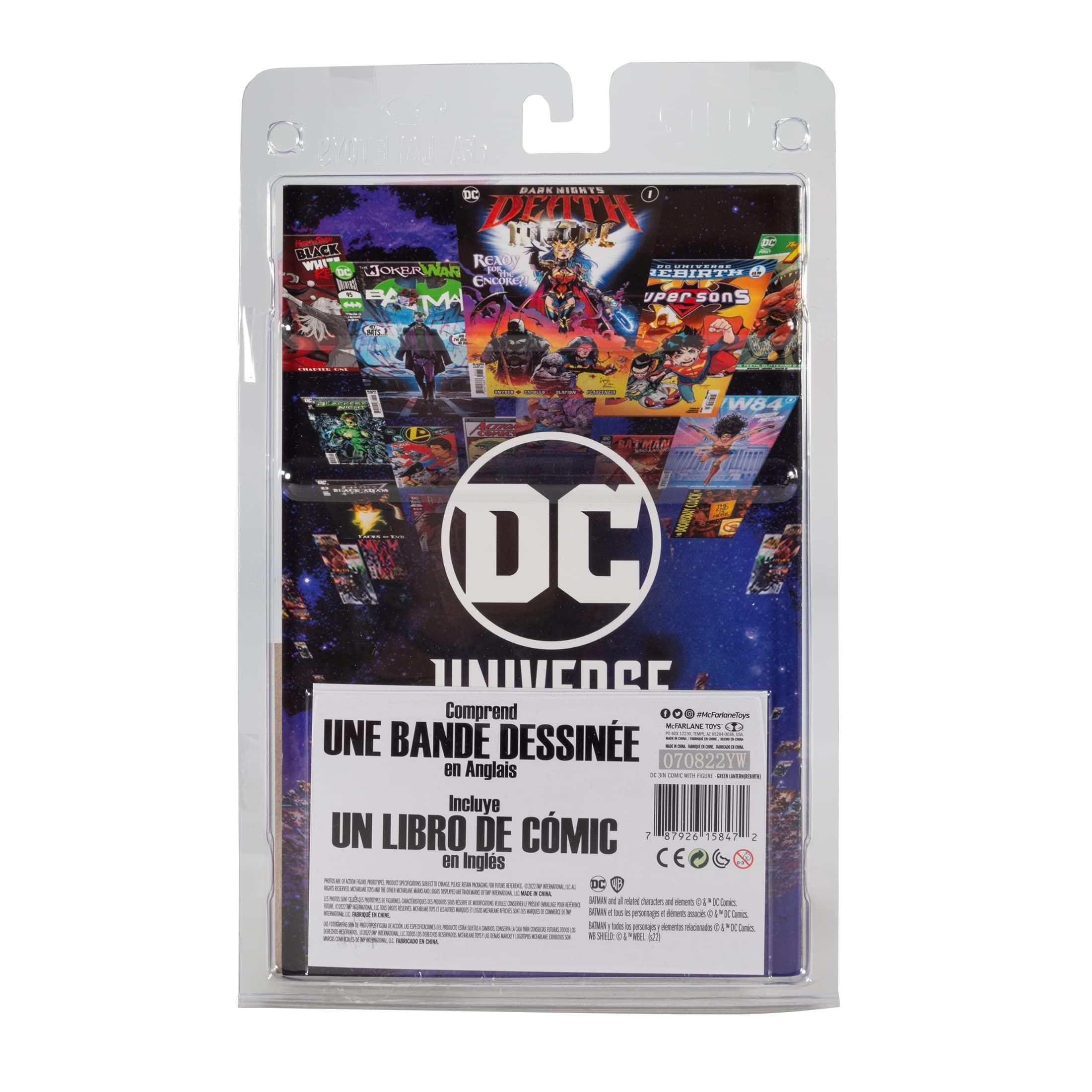 McFarlane Toys McFarlane Toys - DC Direct - 3IN Figure with Comic WV2 - Green Lantern (HAL Jordan)
