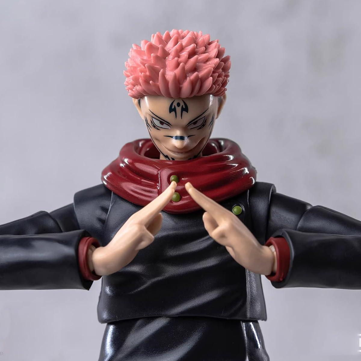 QAHEART QAHEART Itadori Yuji Action Figure, 18cm Anime JJK Figure Model Statue Movable Figure, Changeable Face Handmade Collectible Desktop Decoration Gifts for Fans