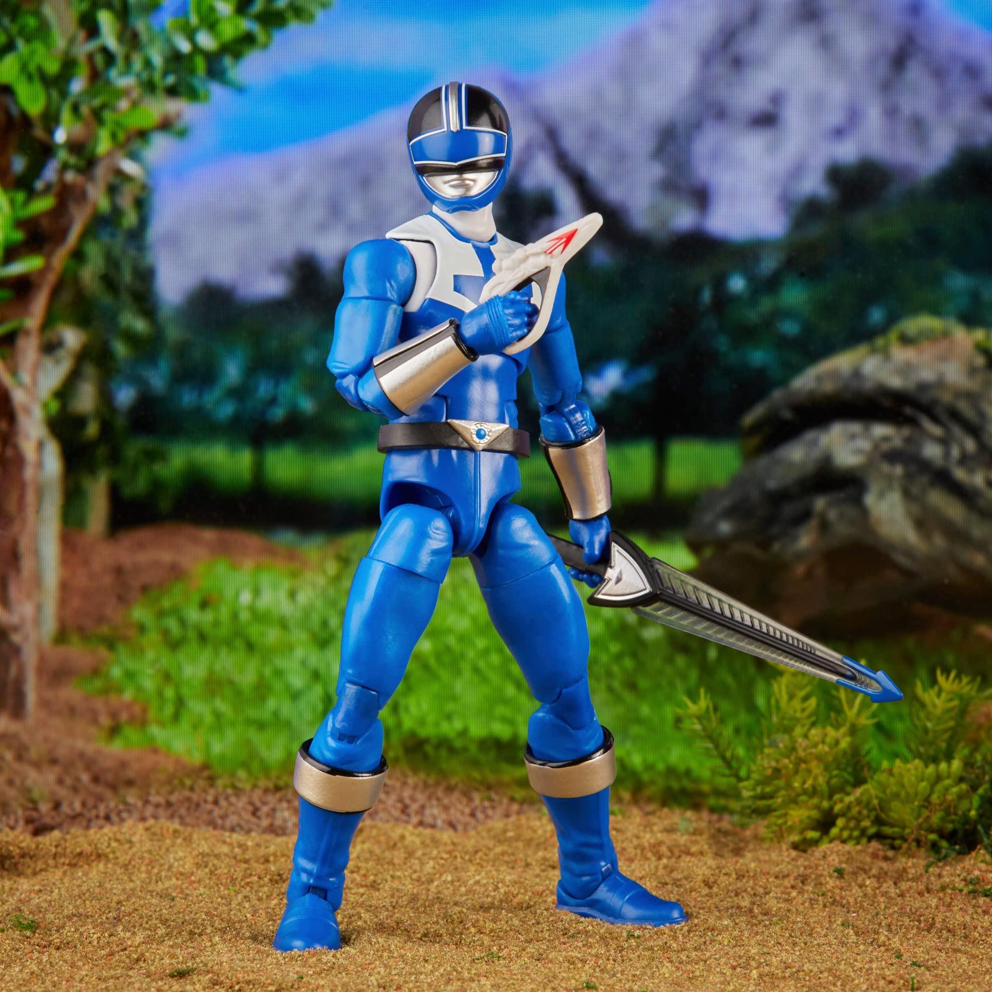 Power Rangers Power Rangers Lightning Collection Time Force Blue Ranger and Vector Cycle Action Figures with Accessories, Ages 4 and Up, Collectible Toys