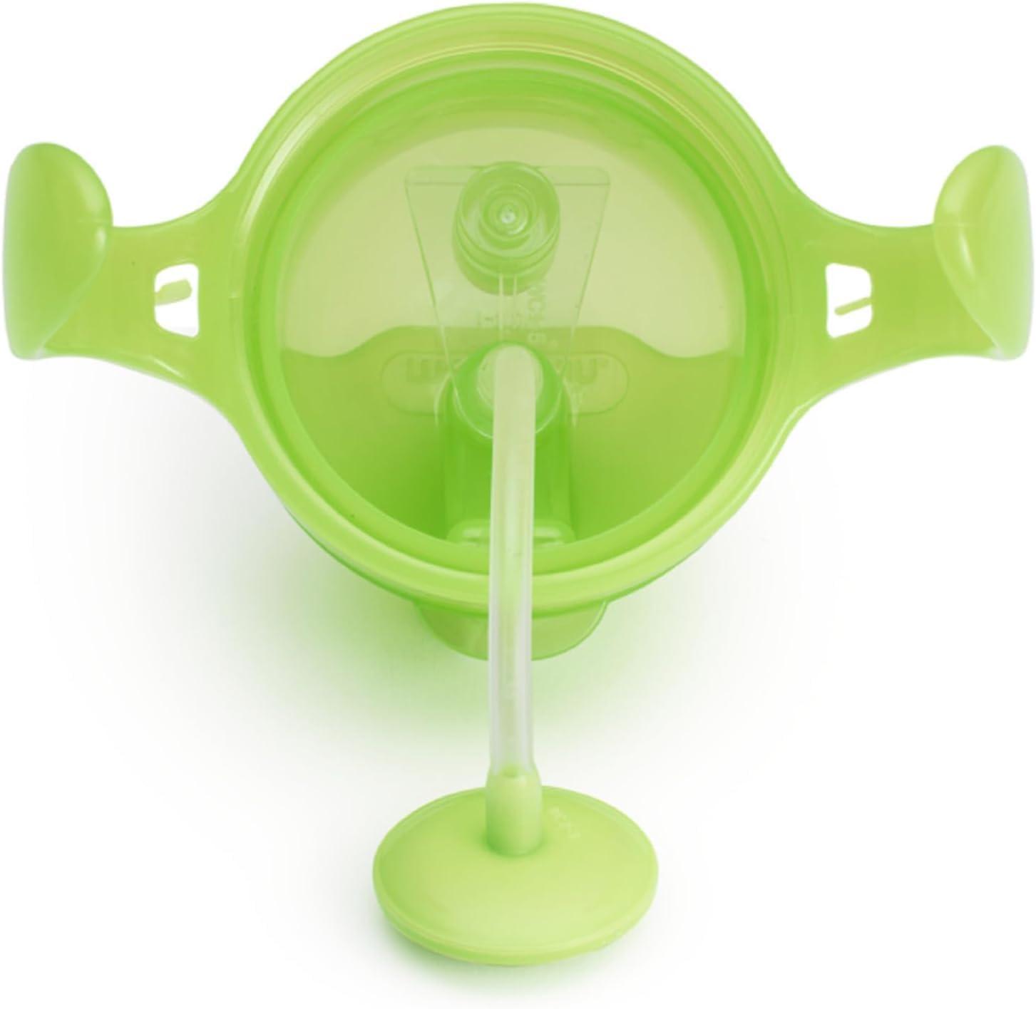 Munchkin Munchkin Weighted Straw Sippy Cups for Toddlers 7oz, Leak Proof, Easy to Hold-Great toddler cups with straws, Supports Straw-use Education, Straw Cups (Purple/Green)