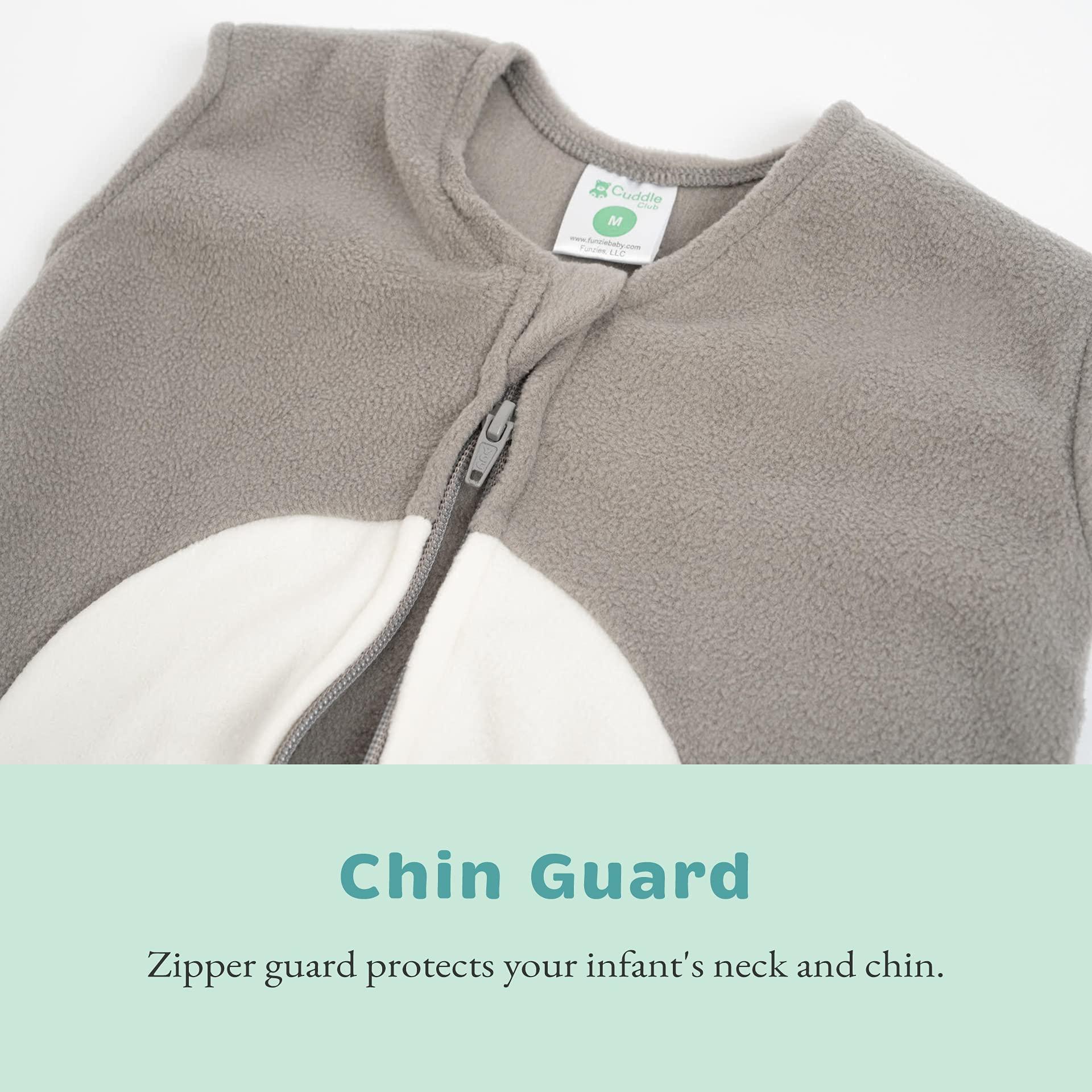 Cuddle Club Baby Fleece Sleep Sack - Infant Wearable Blanket Newborn Swaddle Sleepbag & Hat Caterpillar