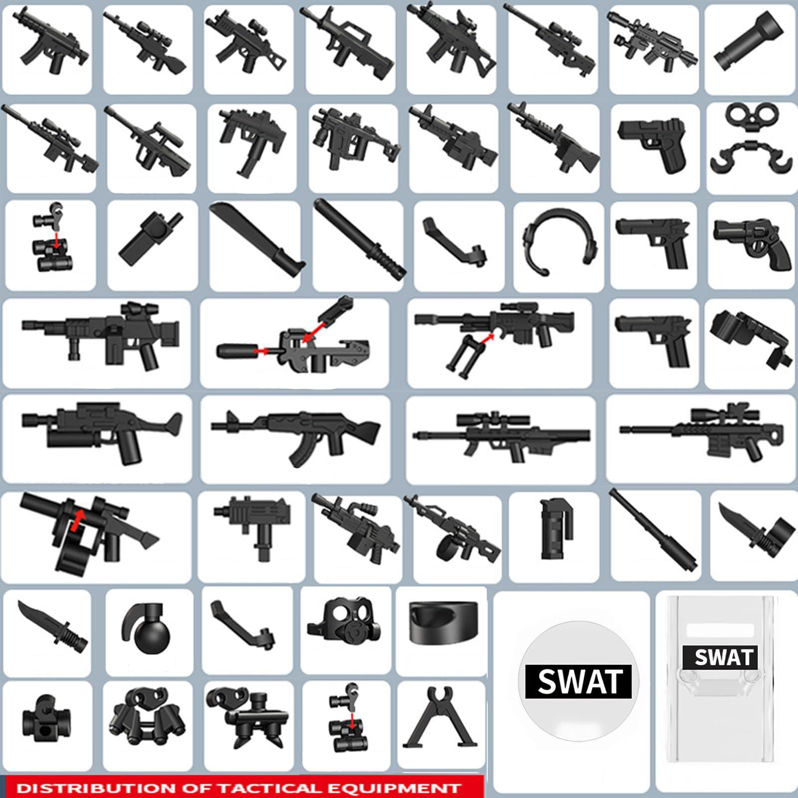 FANLANTEE Military Base Army Base Building Blocks Sets WW2 Battle Brick Armory Swat Team Weapons Pack Toys Compatible with Major Brands Bricks(568 Pcs)